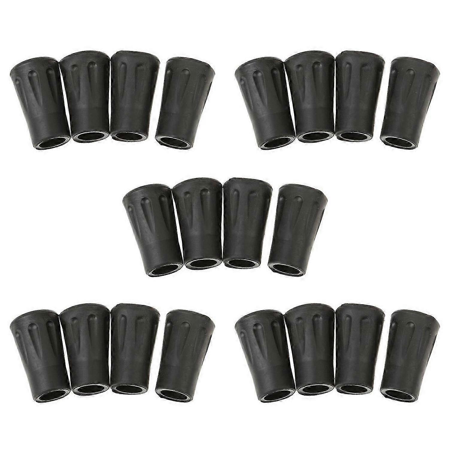 Lot de 4 embouts de rechange en caoutchouc pour bâtons de randonnée 4 cm
