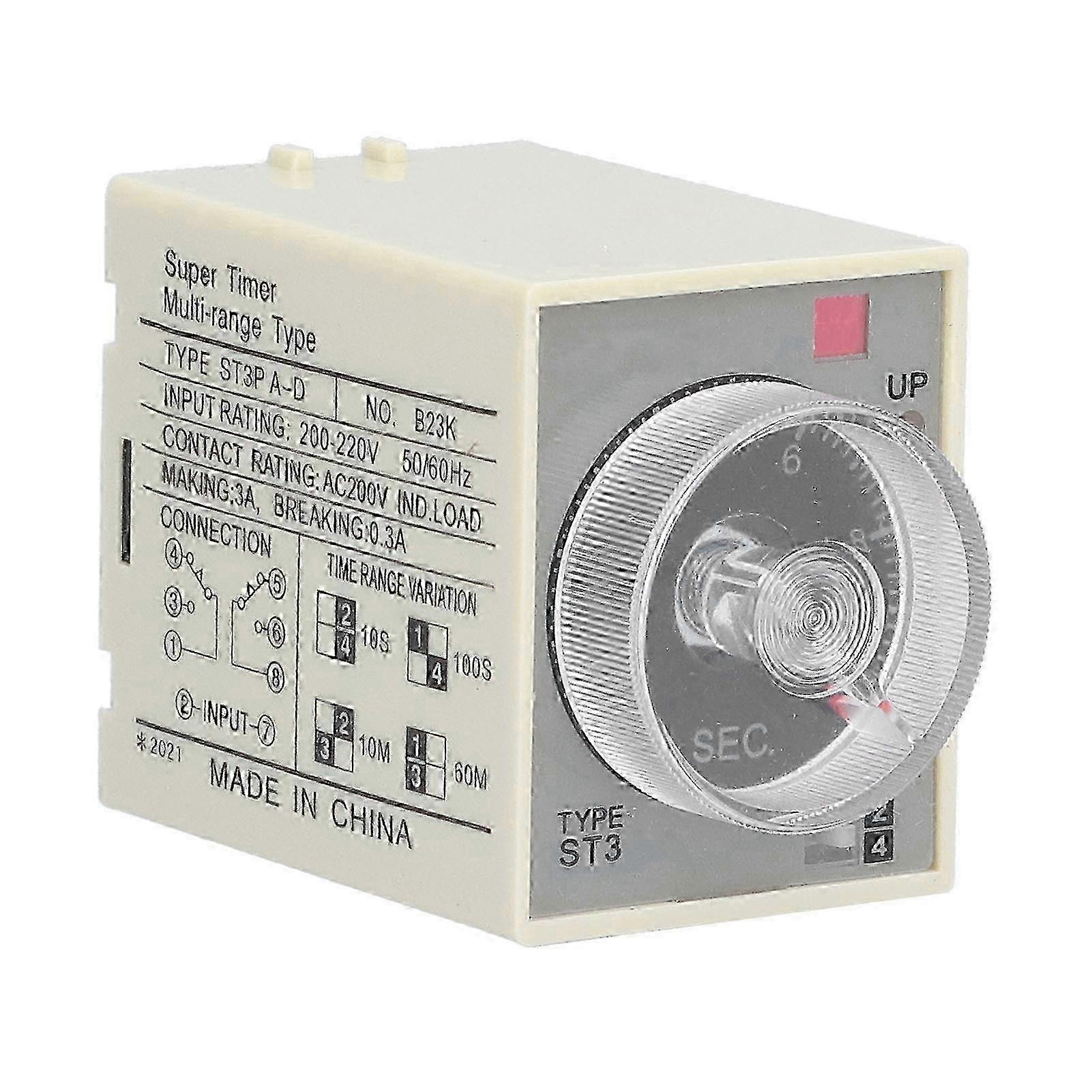 BERM Time Relay Adjustable Power On Timer Delay Accessory Replacement Part ST3PAD(DC24V ) 2025