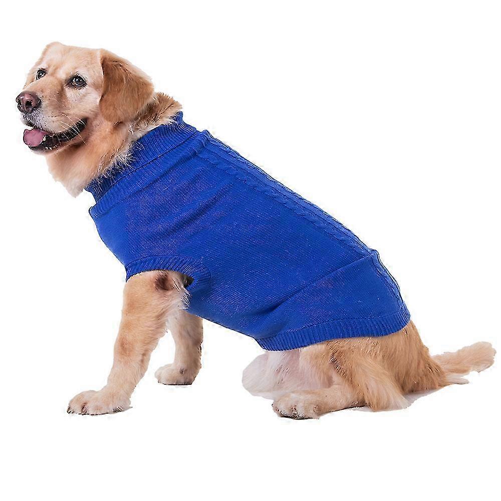 Turtleneck Dog Sweater, Warm Dog Winter Clothes Easy To Put On Quality Knitted Fabric, Solid Colored Cable Knitwear Suitable For Most Small And 2025