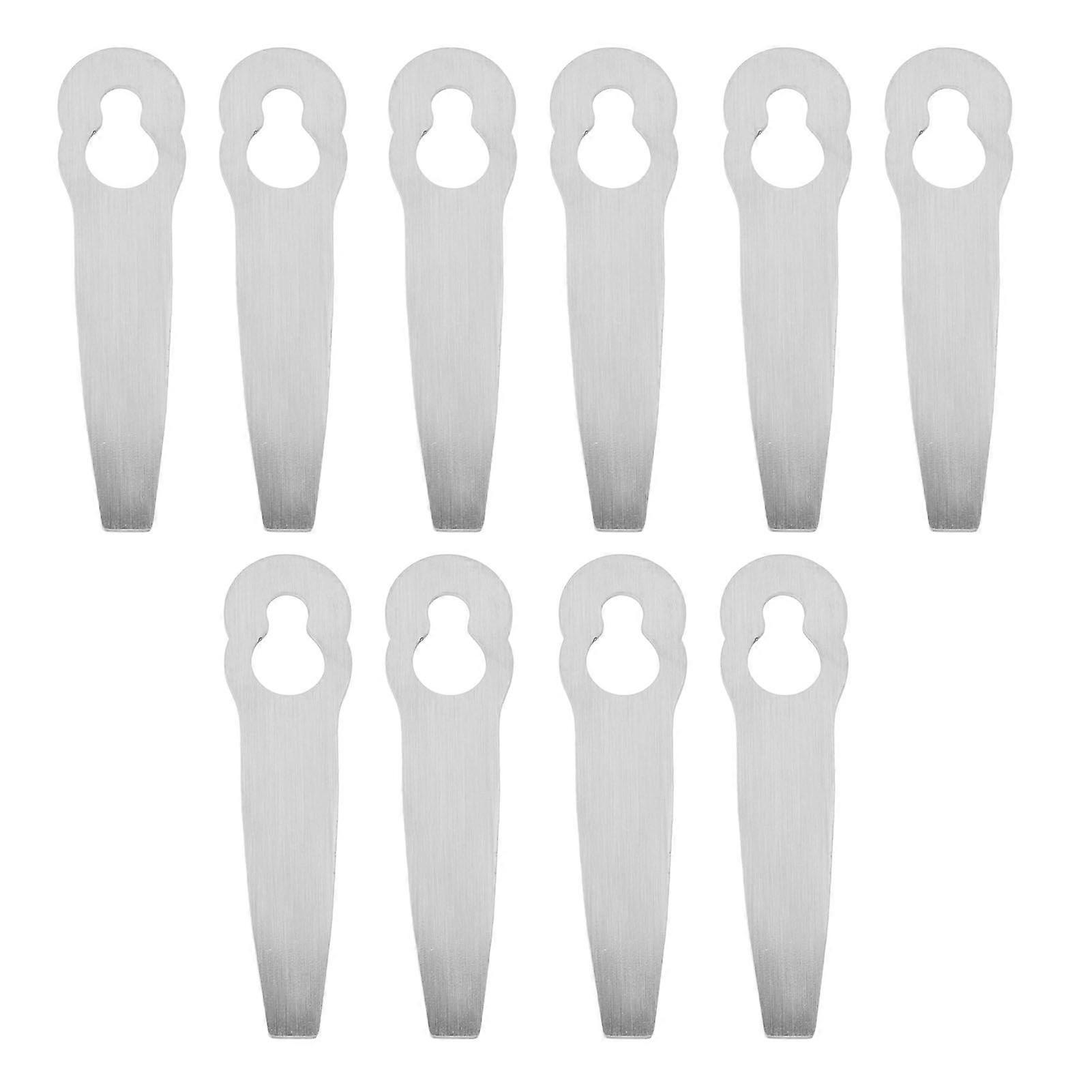 10 Pcs Lawn Mower Metal Blade Replacement Mowing Blade for Polycut 2 2 for FSA 45