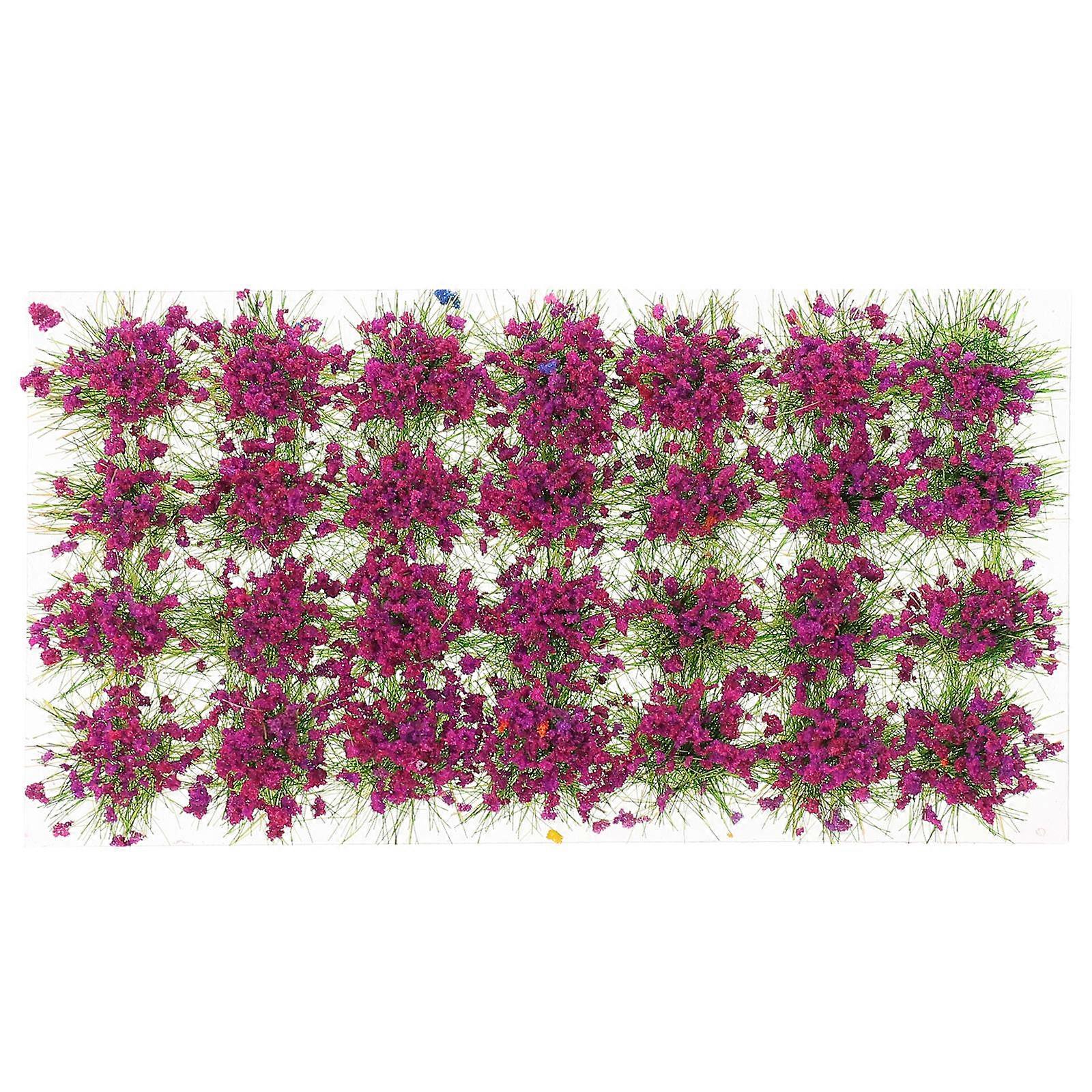 Mini Flower Tuft Artificial Static Grass Cluster for Decor 1 Box