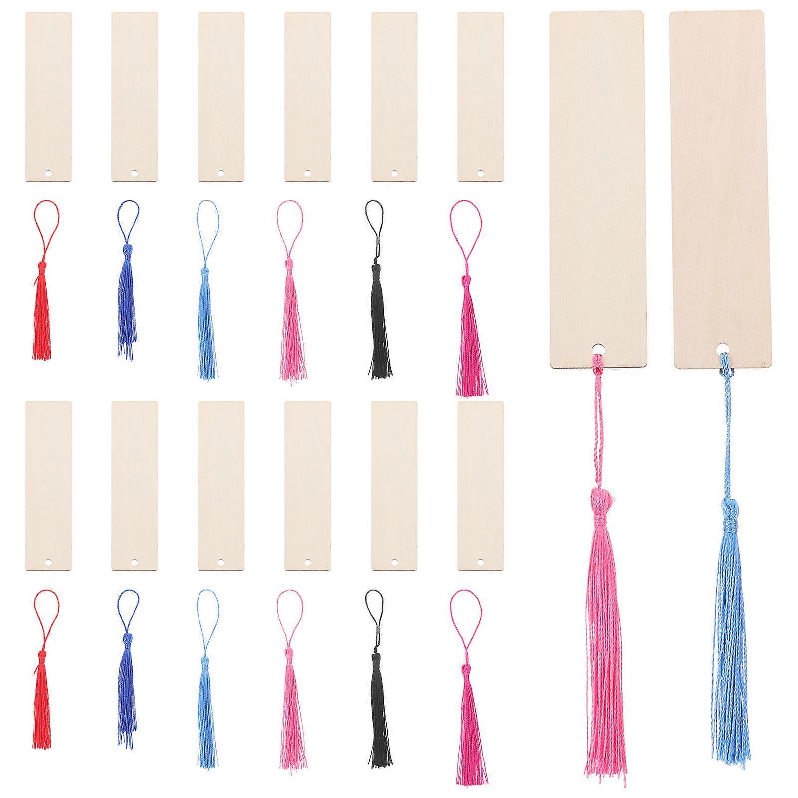 Unpainted Wood Bookmarks for DIY 108Sets of Blank Bookmarks for Craft