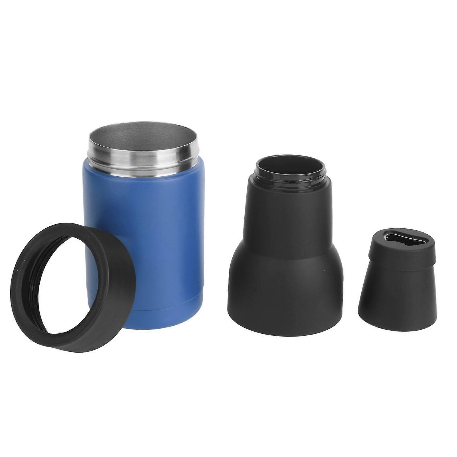 Beer Bottle Insulators Vacuum Double Stainless Steel Beer Bottle Cooler with Nonslip Bottom Bottle Opener for 300 to 400ml Can Blue