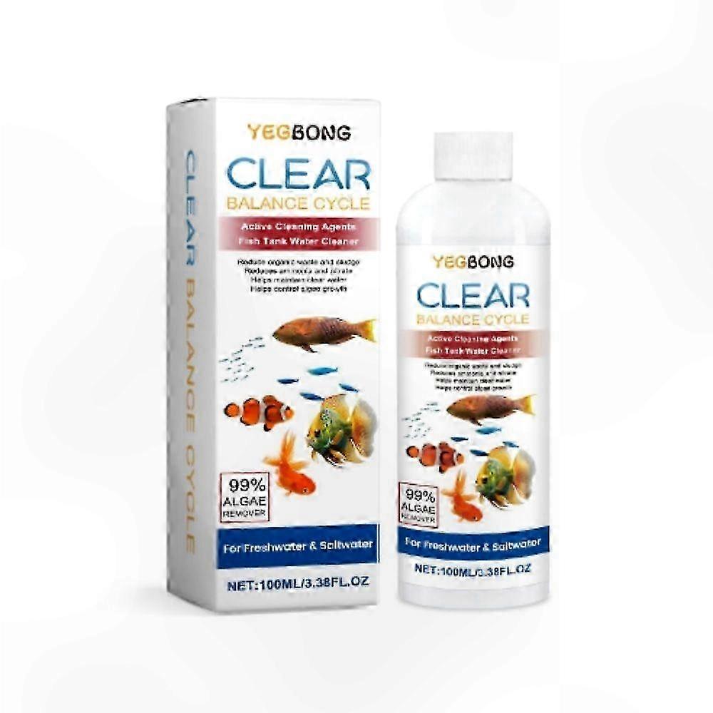 Fast-Acting Clarifier for Clear Aquarium Water Purification Solution