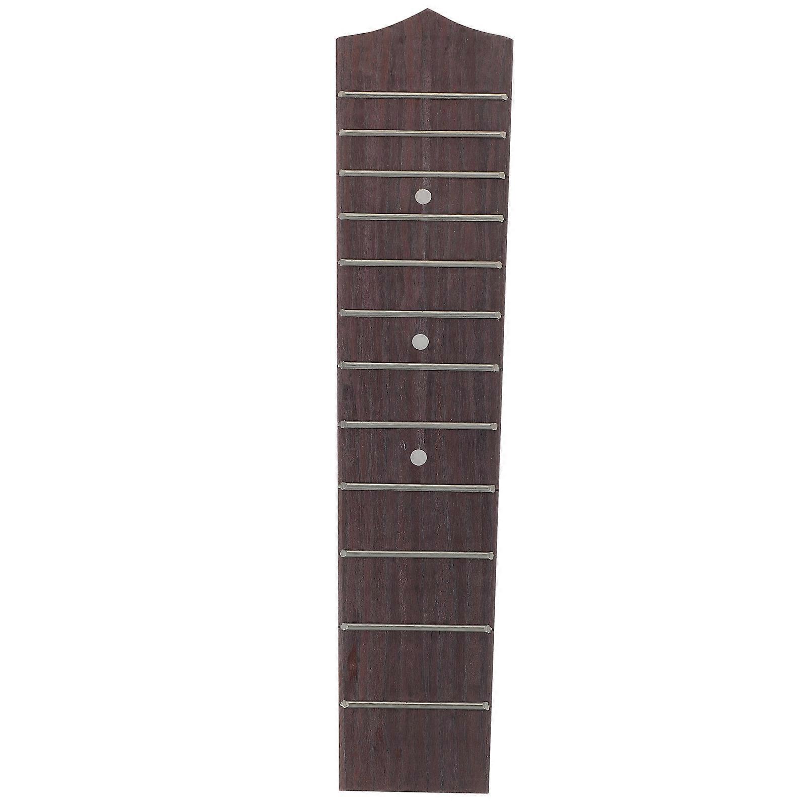 Ukulele Fingerboard 2Pcs for Musical Instrument with 12 Frets Replacement
