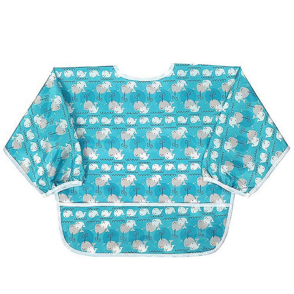 Long Sleeve Apron Childrens Waterproof L 2Pack