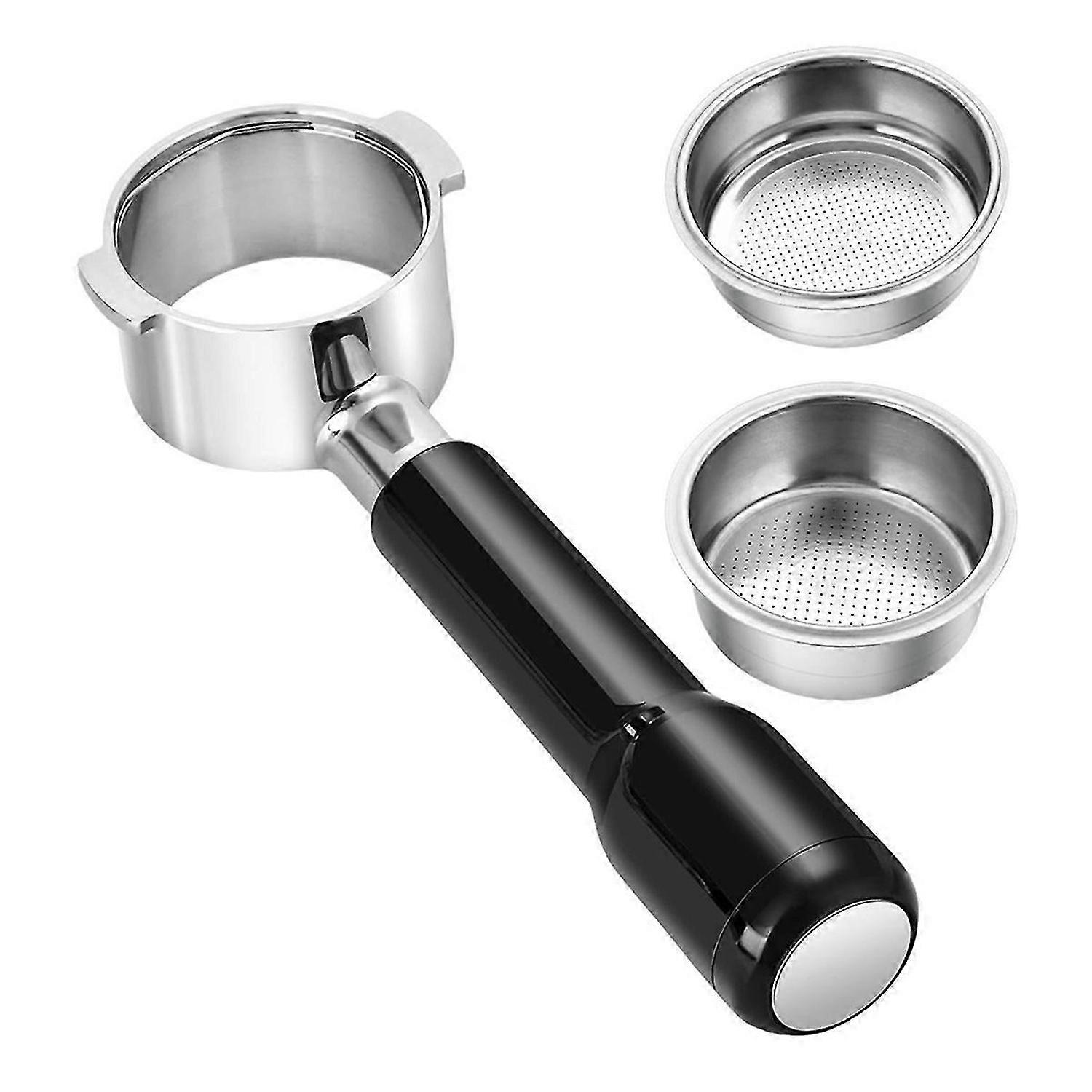 51mm Bottomless Portafilter with 2 Filter Baskets For Delonghi ECO310