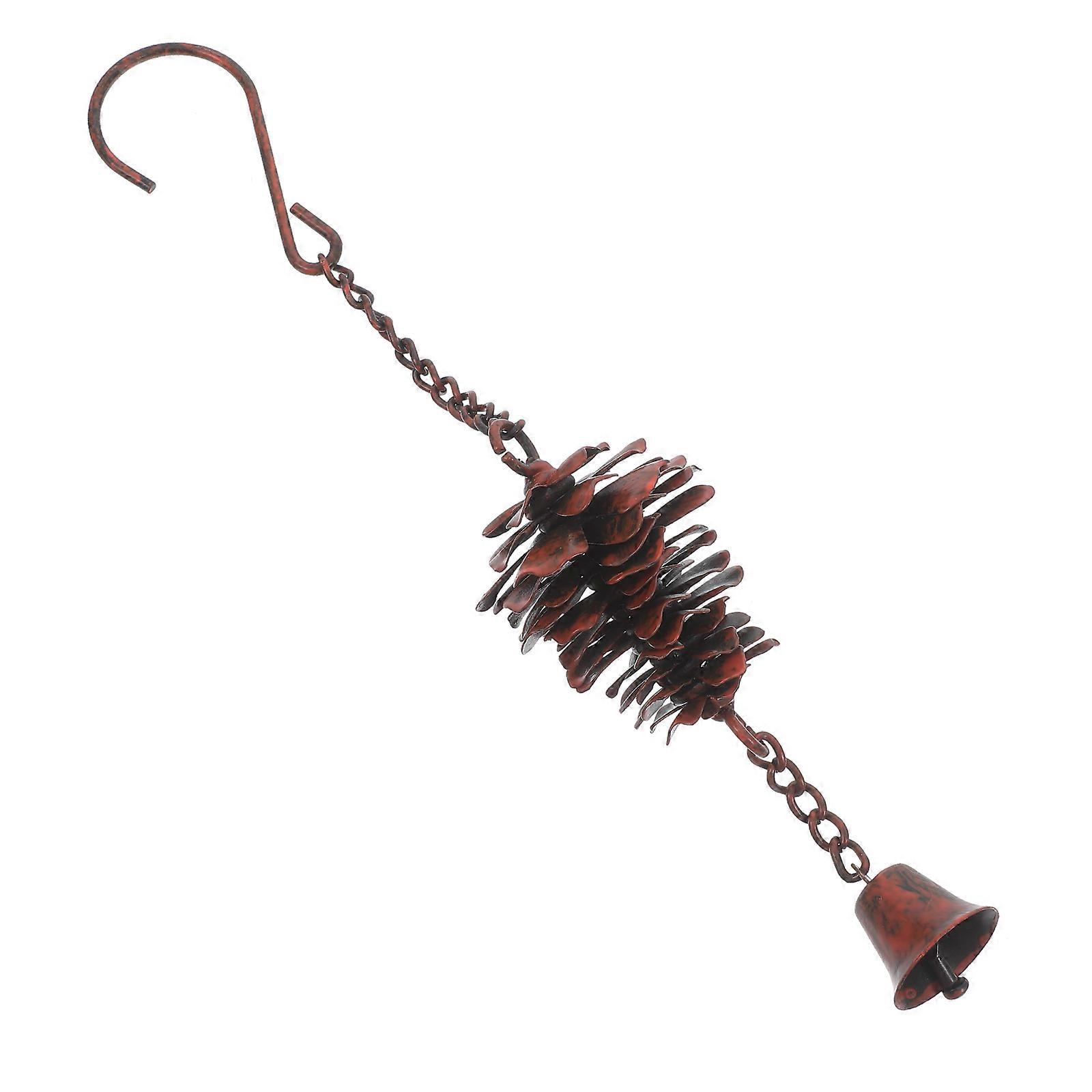 Decorative Garden Ornaments Pine Cone Wind Chime for Decoration 2Pcs
