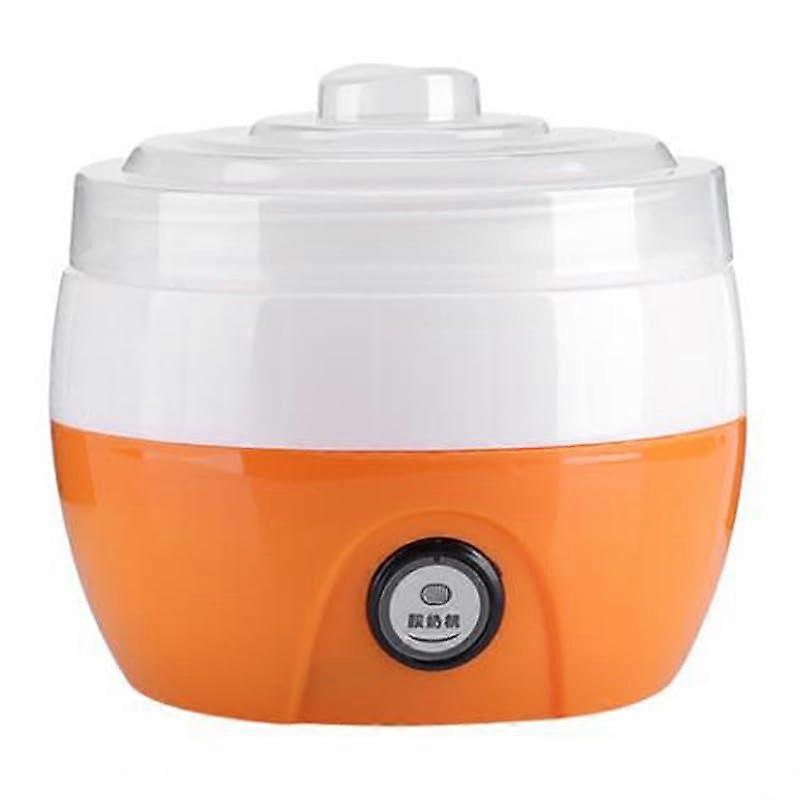Automatic Yogurt Machine 1 Liter Stainless Steel Inner Container Orange Color Yogurt Starter Cultures For Home Use