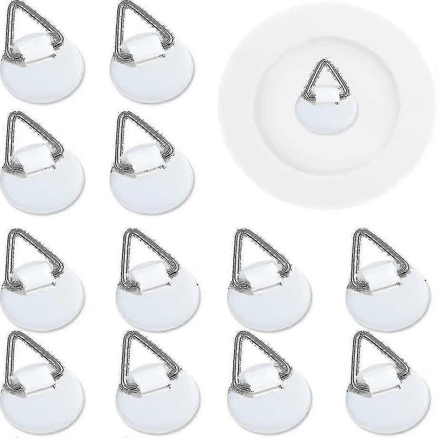 50pcs unsichtbarer selbstklebender Plattenaufhänger, vertikale Plattenhalter Wand, selbstklebendes Chumian