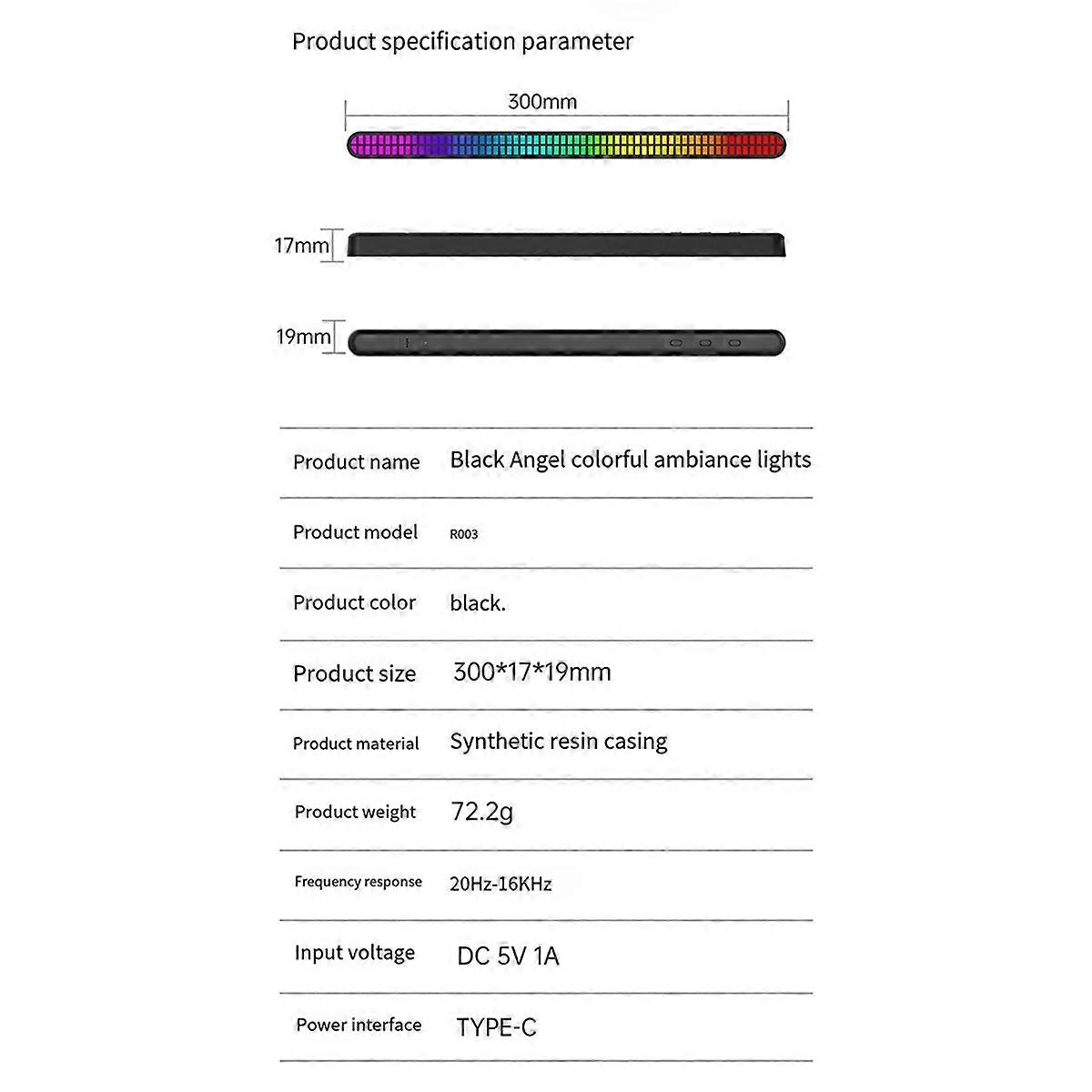  double row 64-bit pickup light audio atmosphere light