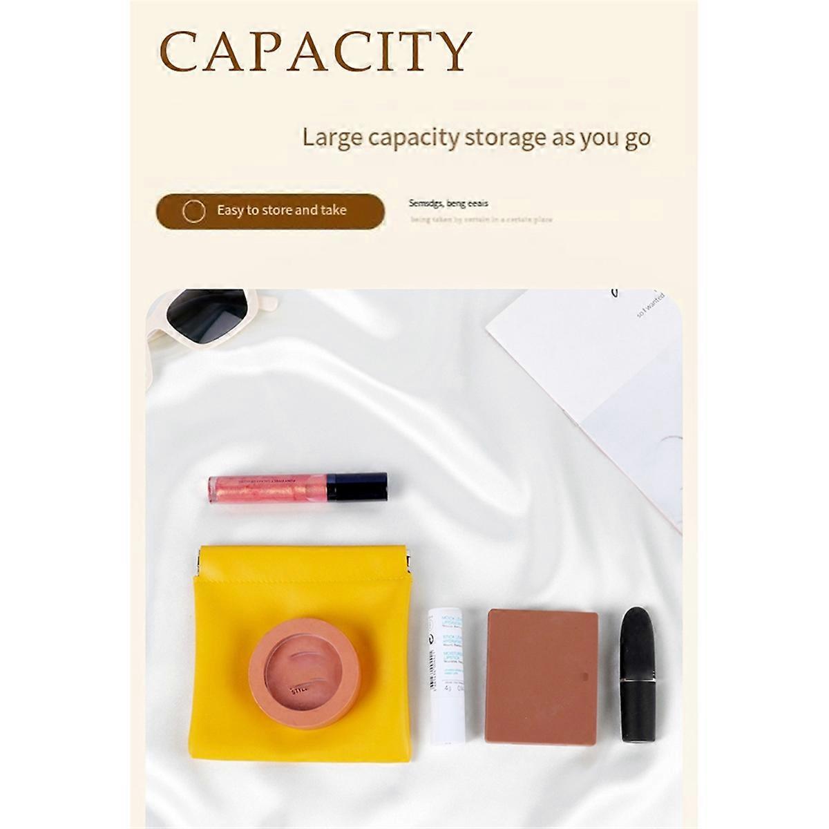 20PCS Organizer Pouch Pouchic Solid Colors Snap Closure