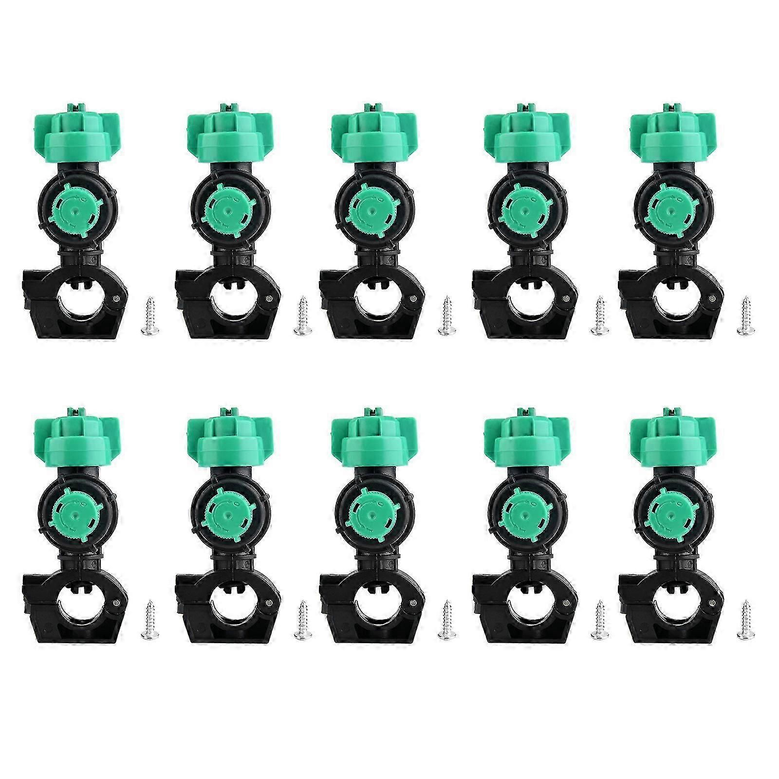 Adjustable Angled Agricultural Sprayed Nozzles 10 Pieces External Thread Leakproof Design For Crop Irrigation Farming Cs