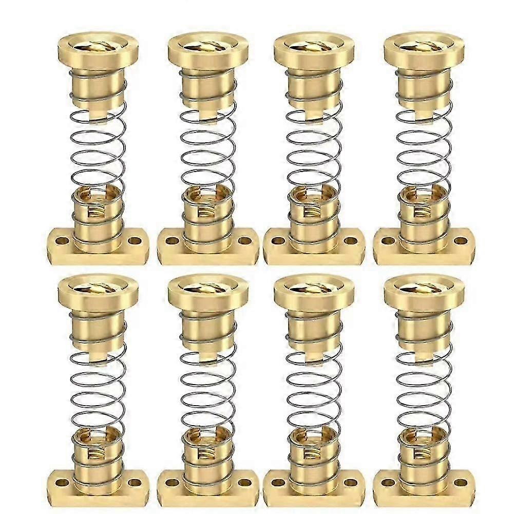 8pcs Z T8 Anti Backlash Feder Loaded Nut Elimination Messingmuttern für Upgrade 3 3s Pro V2 -10 3D Drucker
