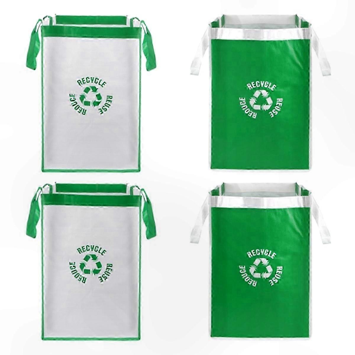 Eco-Friendly Reusable Bin Liners 4-Pack for Kitchen and Home Recycling Containers Sustainable Waste Management Solution