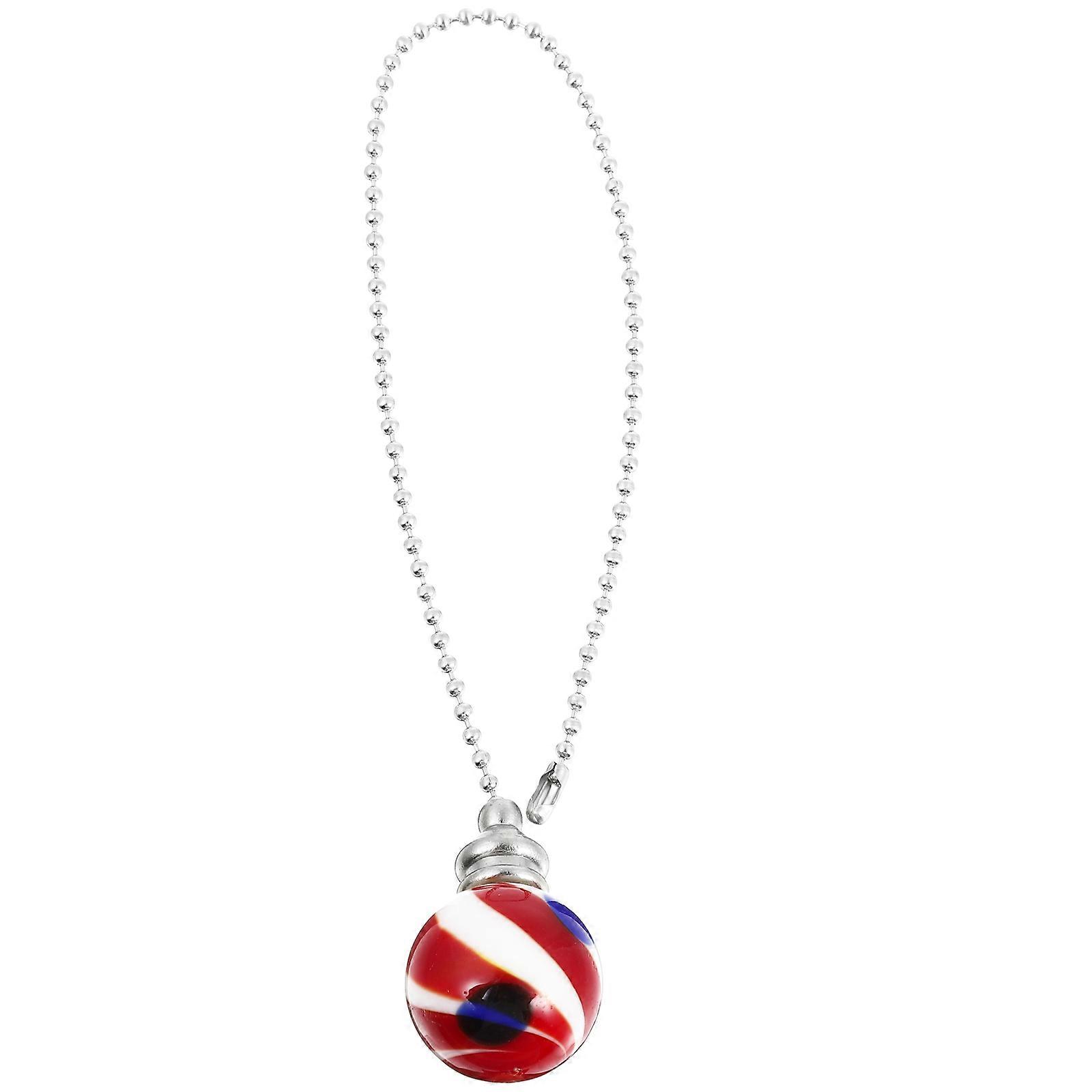 Red Ceramic Pull Chain Ceiling Pendant for Home 1Pcs