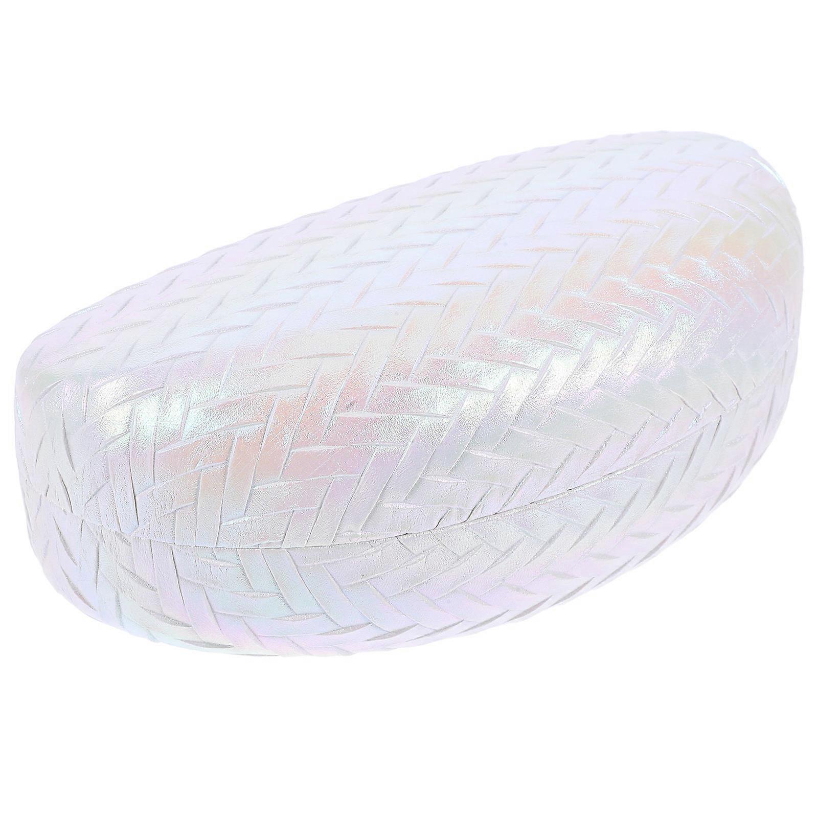 Hard Shell Glasses Storage Holder for Storage 3Pcs White Metal PU Durable