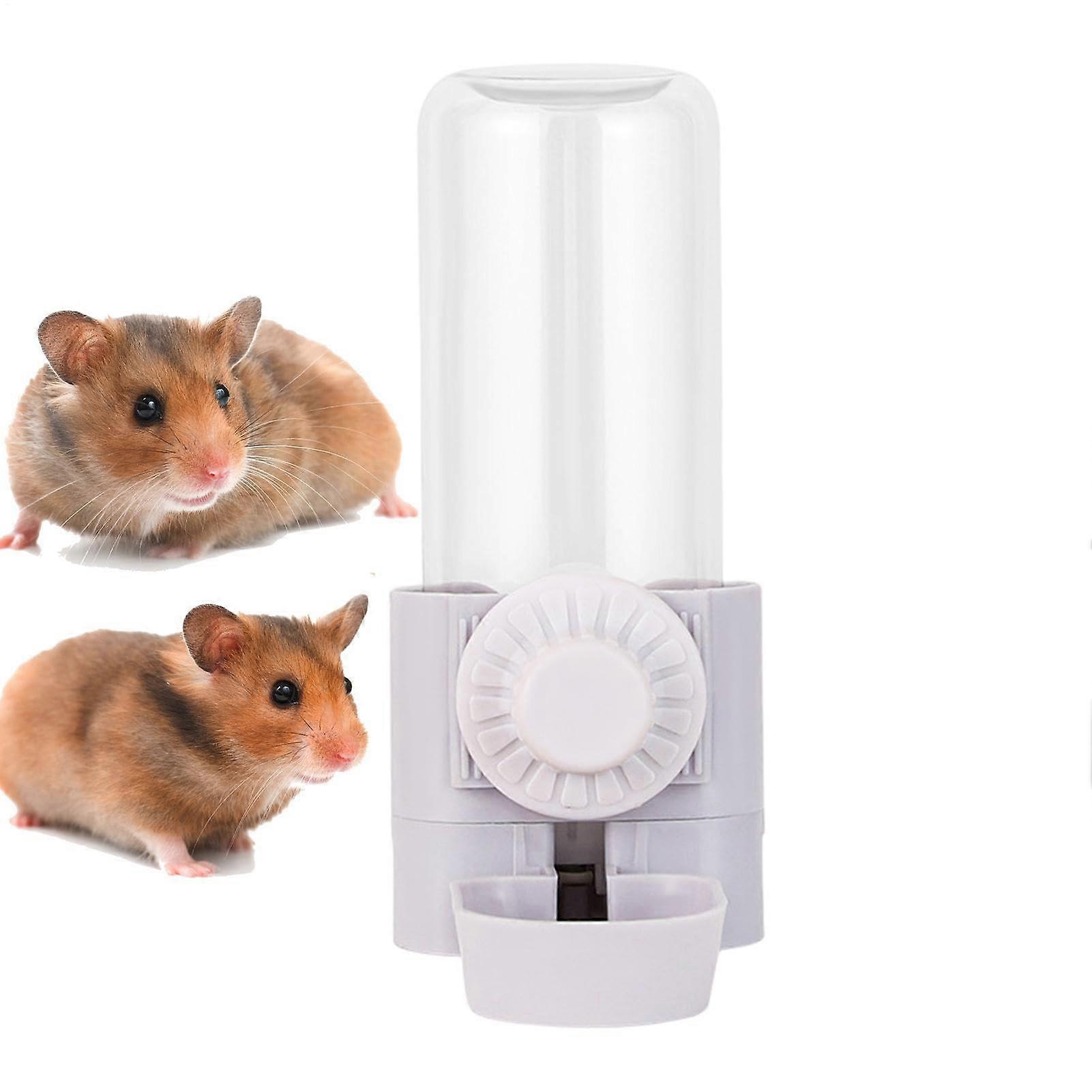 Bird Water Feeder 500 Ml Water Bottle Drinker For Parrots, Squirrels, Guinea Pigs Large Capacity Cage Feeder Grey
