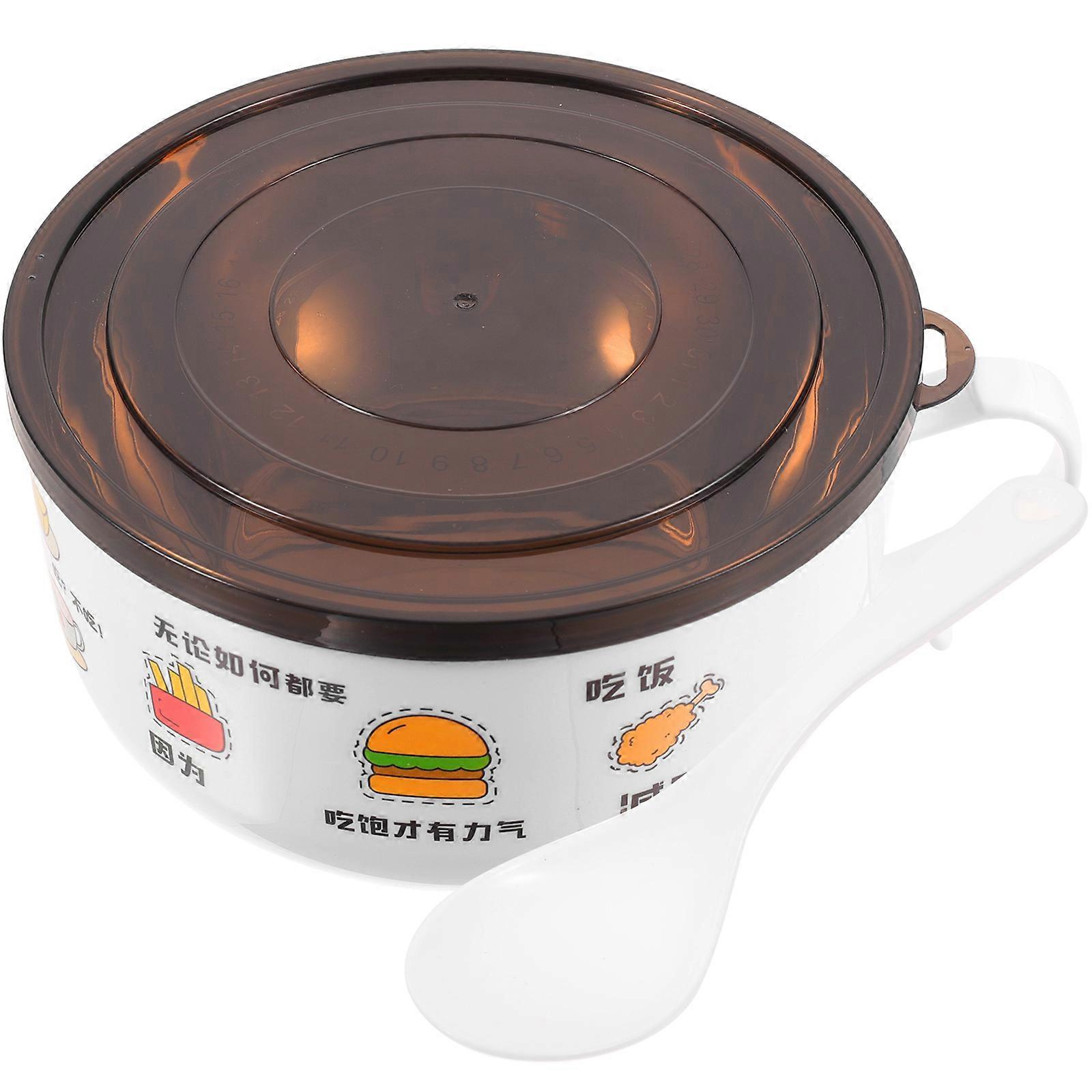 Multi Color Insulated Rice Bowl With Handle Round Design 20X16.5CM Ideal For Family Dining 1Set