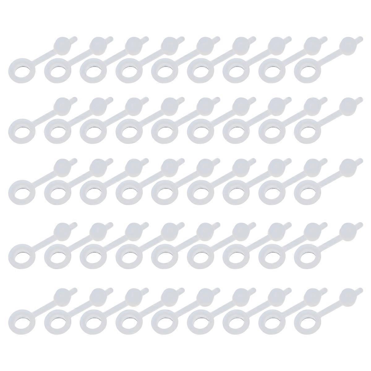Grommets with Attached Plugs Silicone Straw for Covering 100Pcs Mason Jar Lids