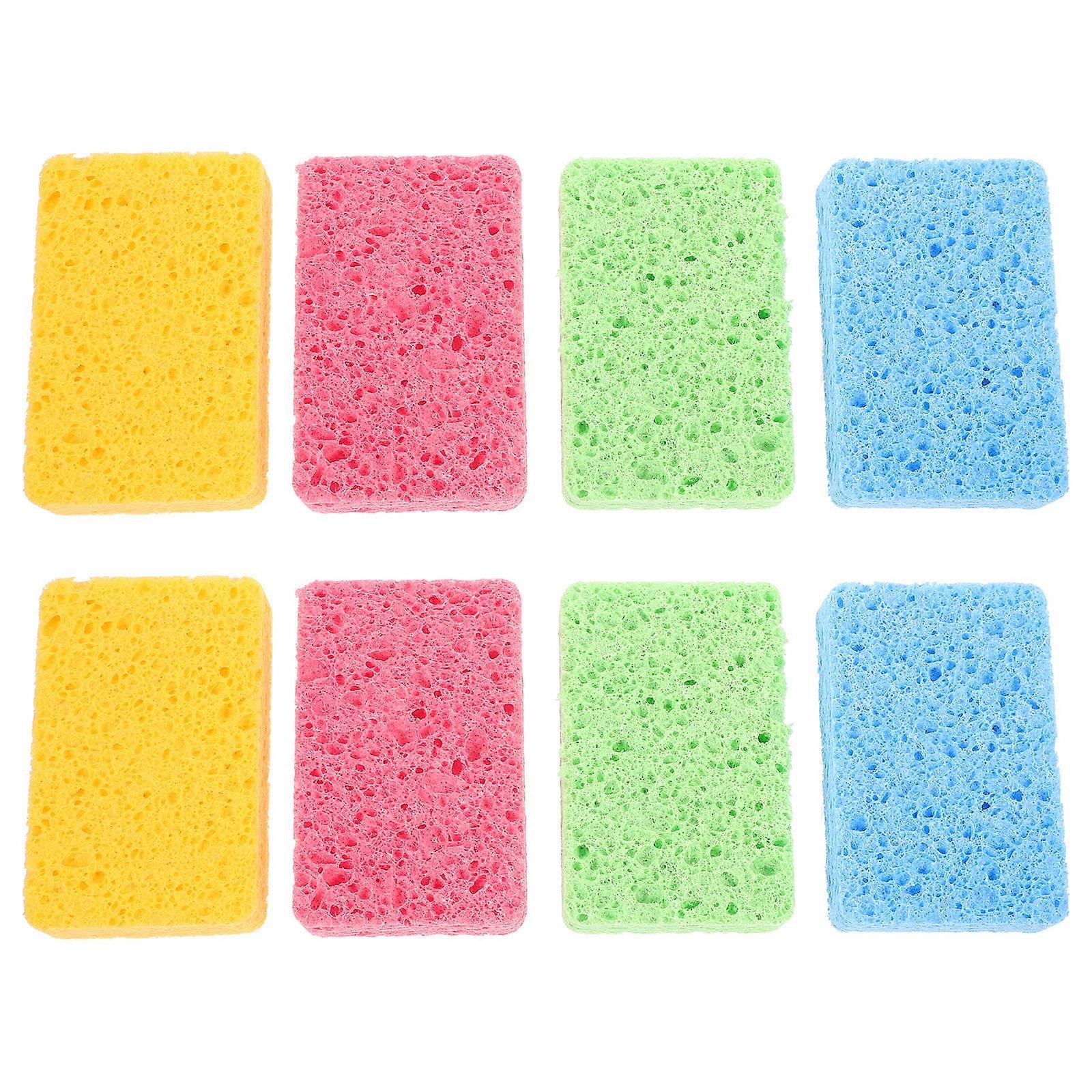 16 Pcs Kitchen Sponge Scrubber For Car Cleaning With Excellent Water Absorption Rectangular Design