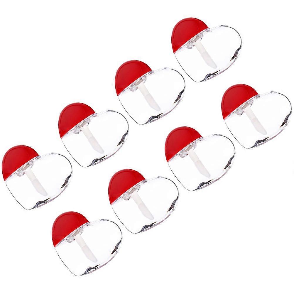 Lipstick Bottle Transparent for Lip Color Storage 50Sets Heart Shaped