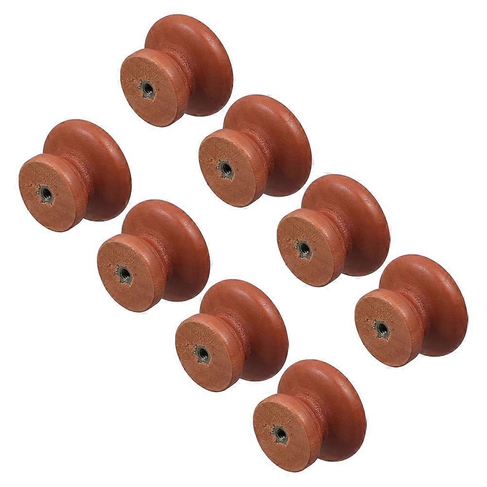 Wooden Cabinet Knobs Round Mushroom Shape for Decor 40Pcs Pack