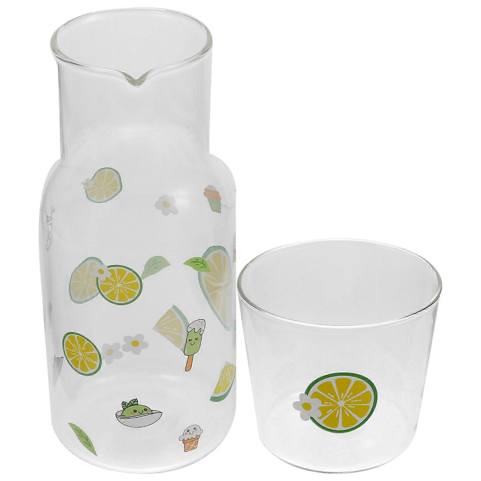 Beverage Kettle Glass Kettle for Storage Use Creative Cold Water Cup Set