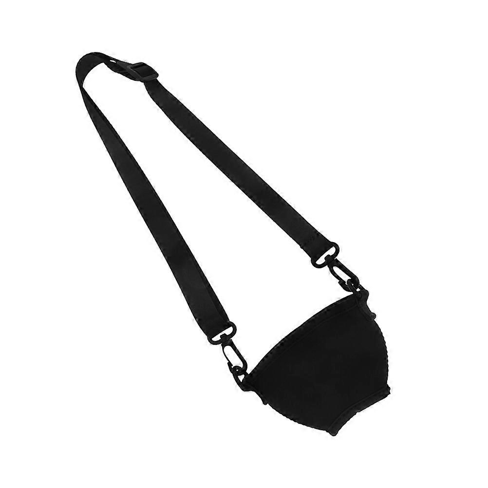 Drink Holder With Adjustable Neck Strap Ideal For Picnics Heat Insulation Minimalist Design Nylon 1Set