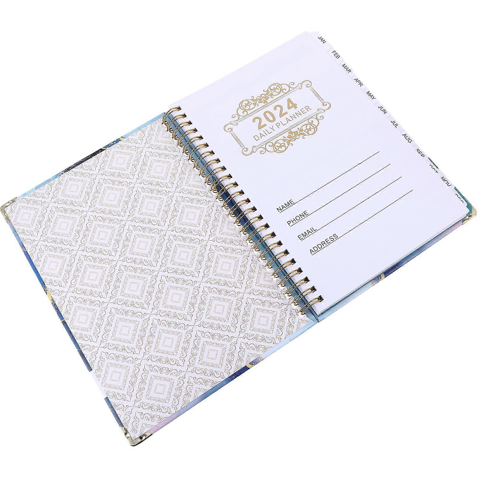 Rectangular 4Pcs Monthly Planner Notebook Featuring High Durability For Efficient DIY Planning Task Organization At Office And School