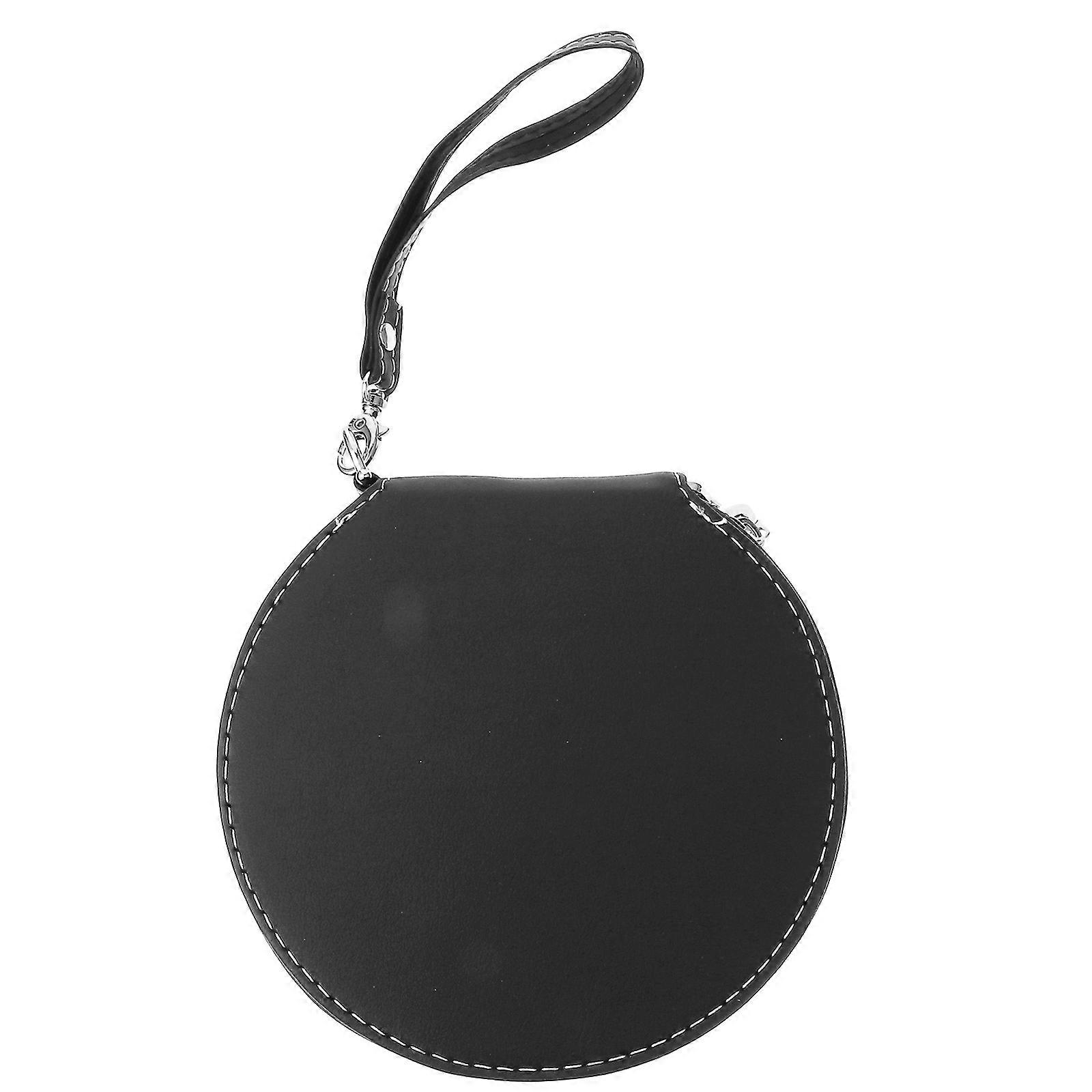 CD Storage Case Holder For Car Use And Home Use In Sleek Black Design With Zipper Closure For Discs 1Pcs