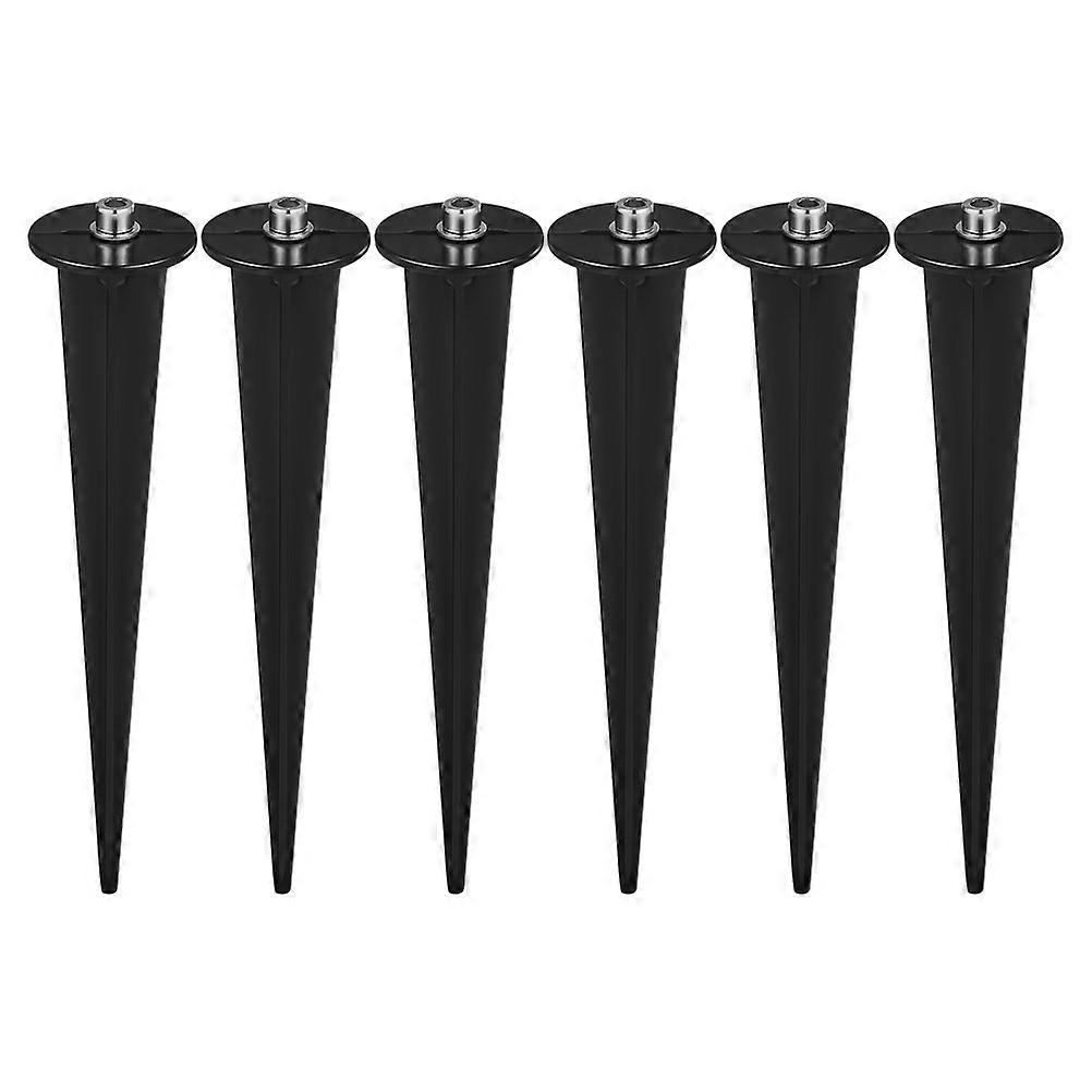 Outdoor Light Stakes for LED Light Use 12Pcs Black PP Garden Stakes