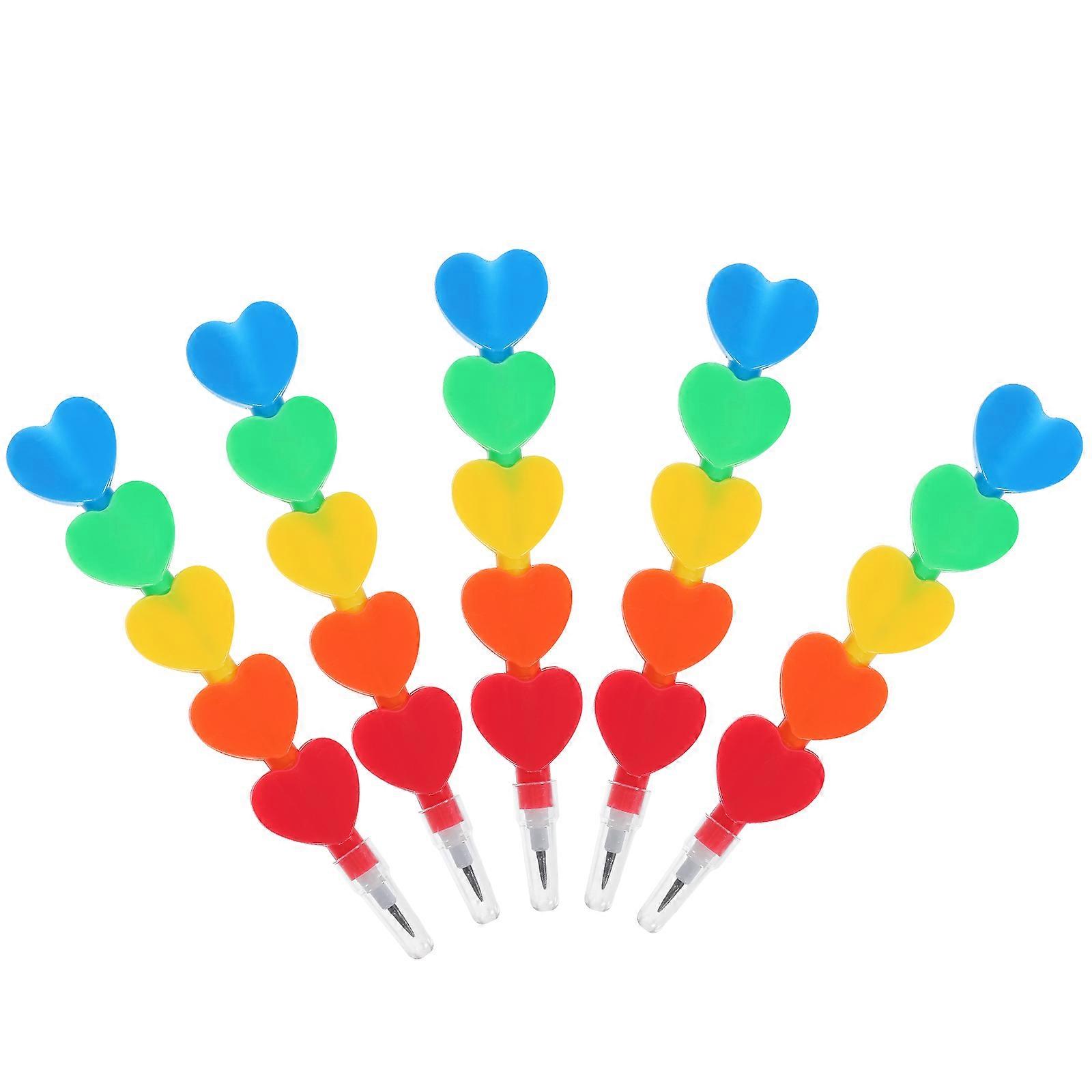 Kids Writing Pencils Plastic Stackable Pencils for Students 20Pcs Pack