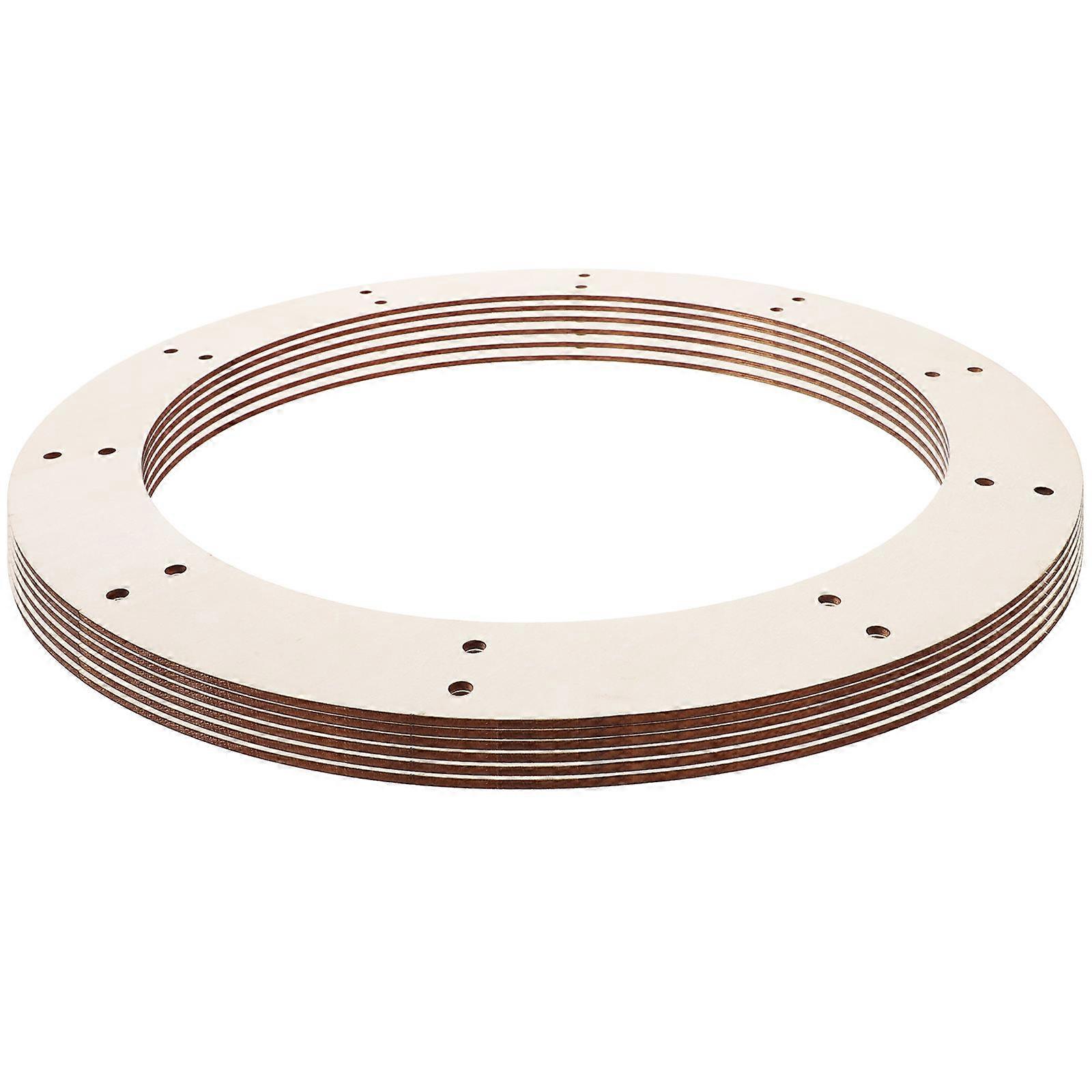 Wooden Hoops for Crafts Round Wreath Frames for DIY 30Pcs Set