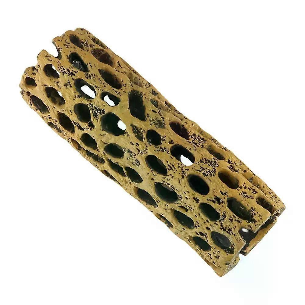 Creative Decorative Fish Shrimp Dodging House Trunk Shape Resin Shrimp Hiding Cave Simulation Shrimp Shelter Aquarium