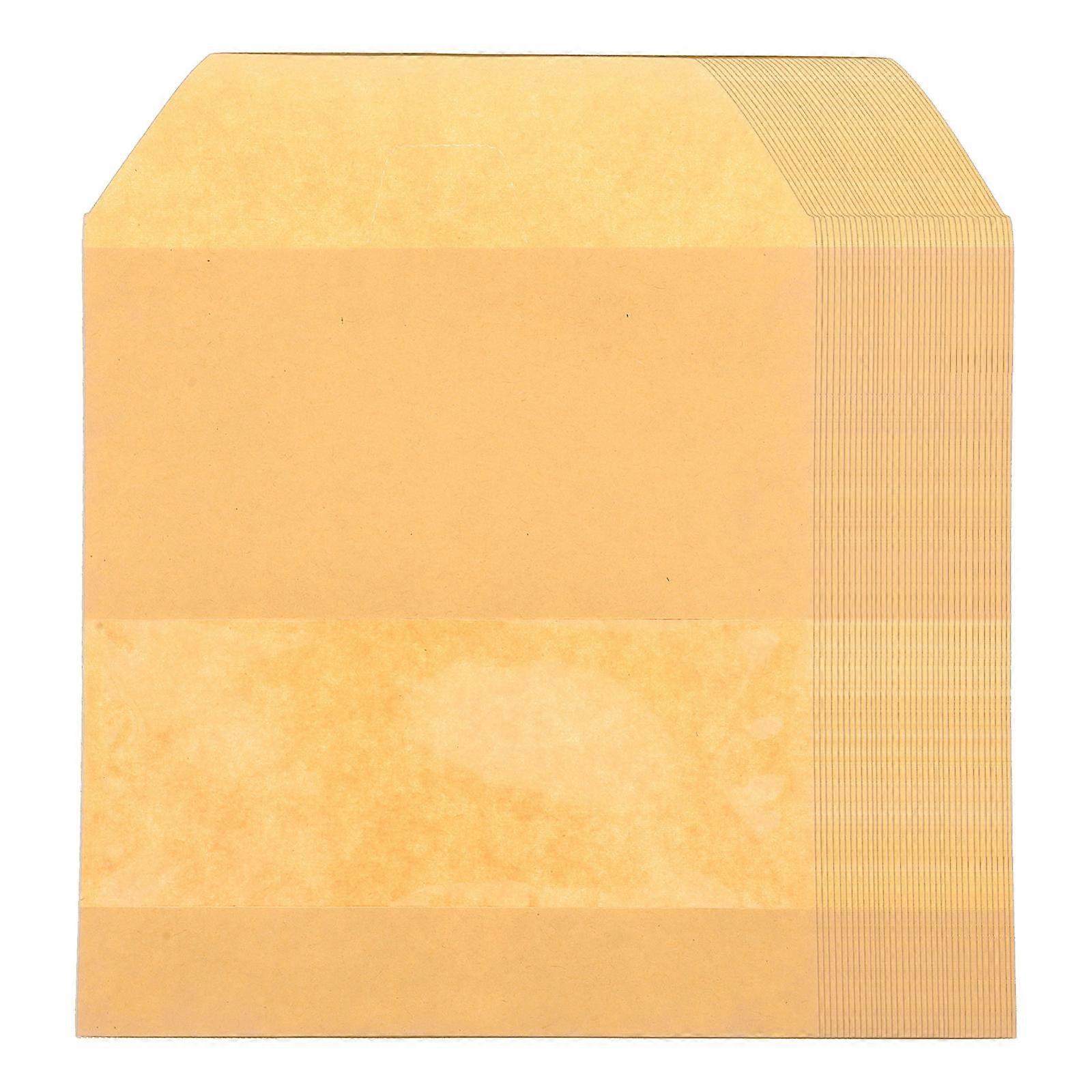 50Pcs Sealable Kraft Paper Bags Ideal For Socks Organizing During Pool Parties Golden Durable Design