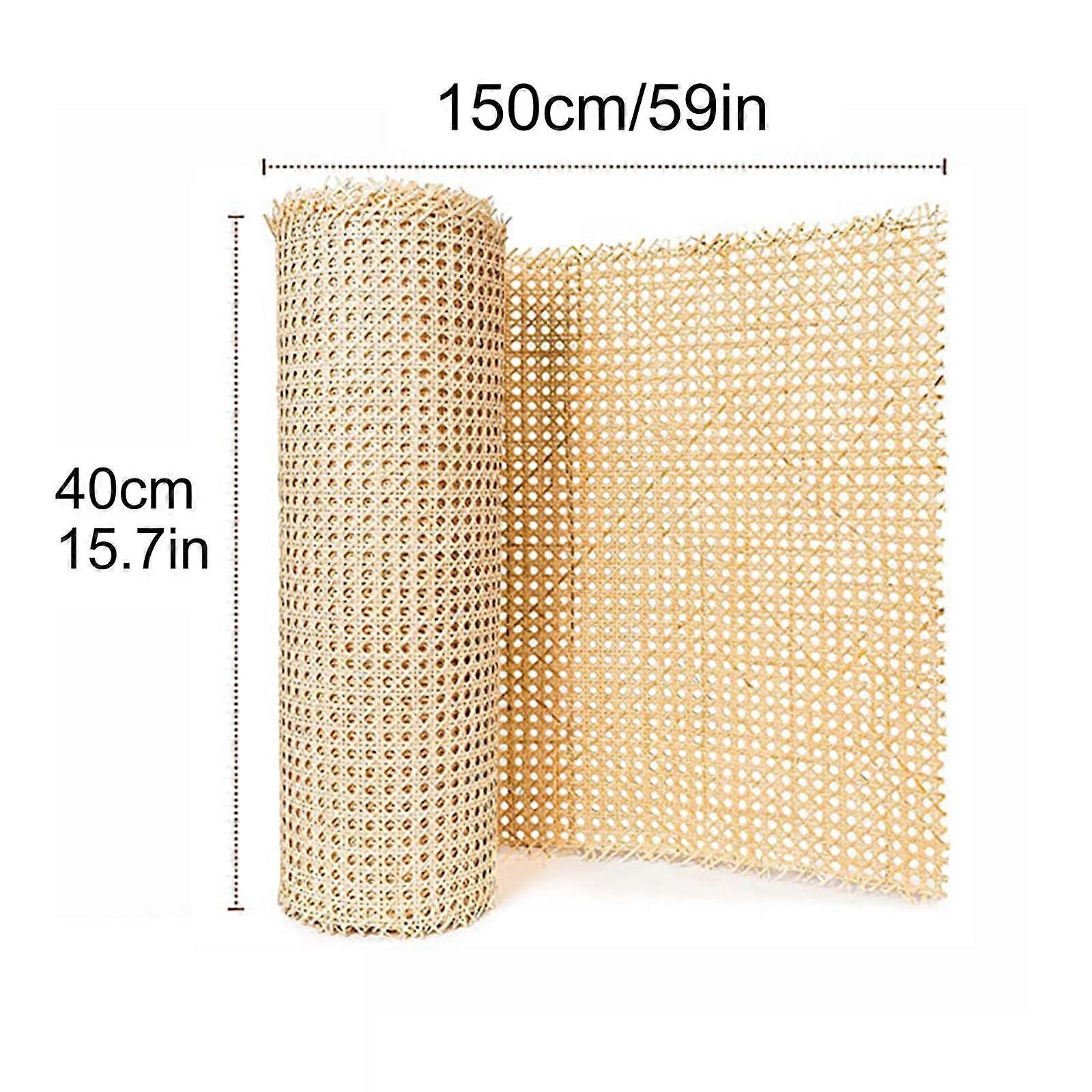KERISTY Rattan Mesh Roll Sheet Webbing Caning Material for Chairs Kit Multi-size options
