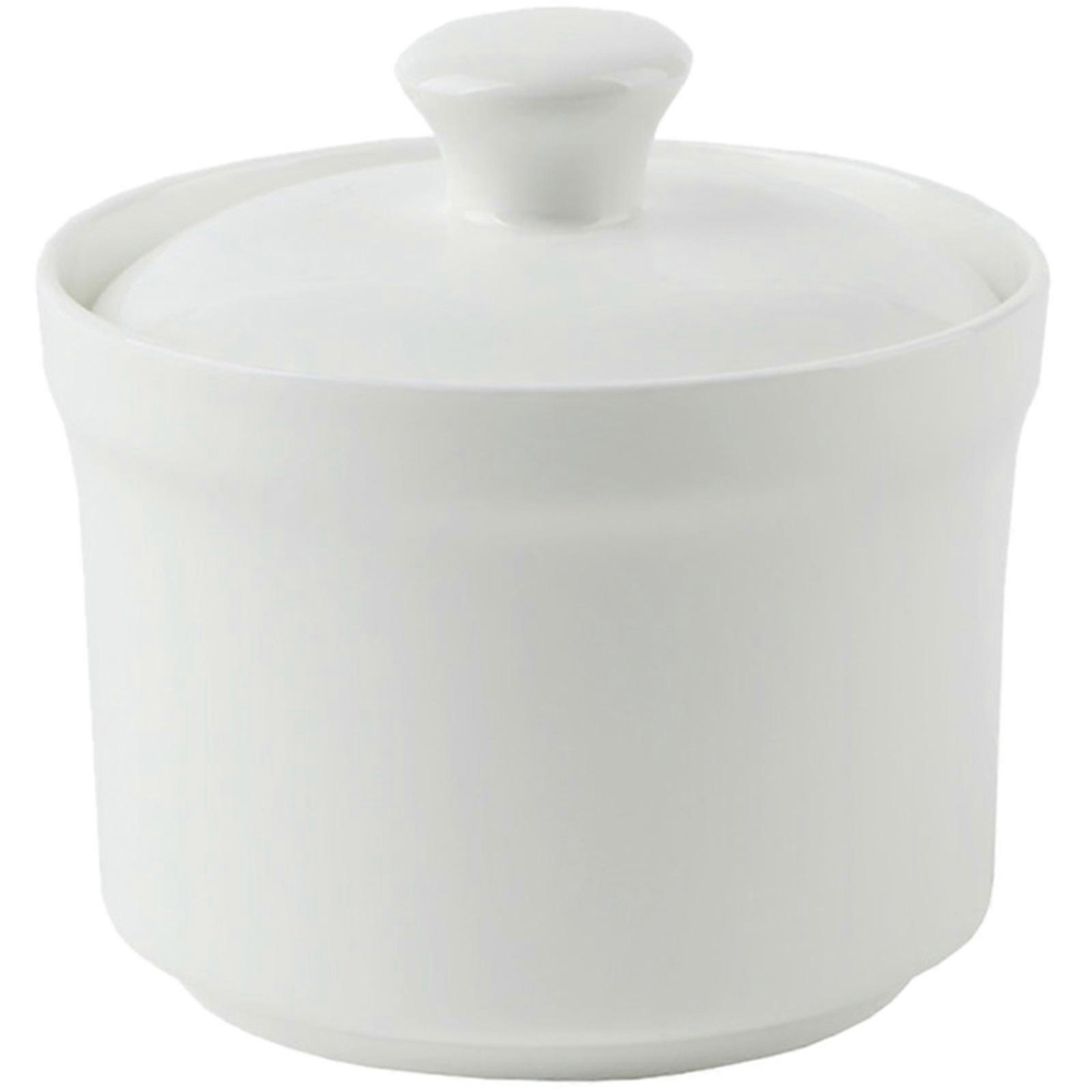 Steaming Pot for Soup Bowl with Lid 2Pcs Ceramic Serving Bowls