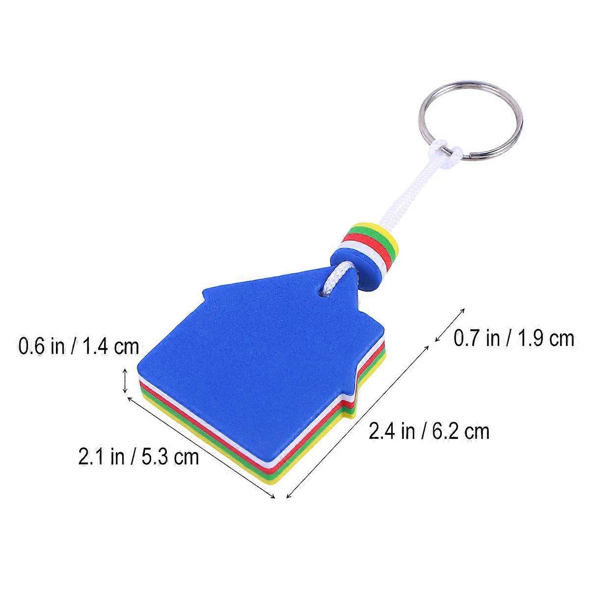 Eva Floating Keychain Key Holder for Water Sports 2Pcs Pack Blue