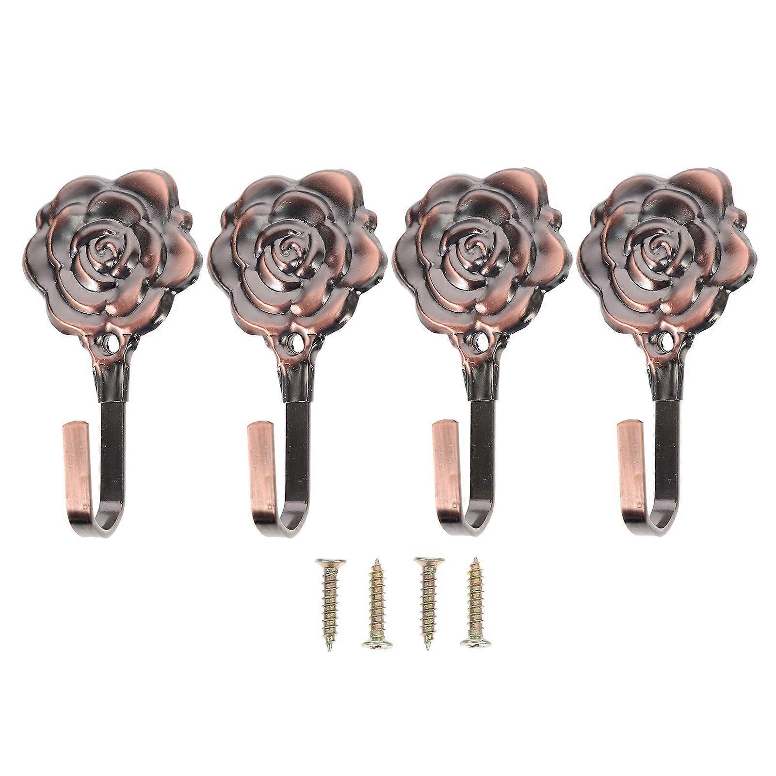 Drapery Curtain Tiebacks Iron Holdbacks for Wall Mount 12Sets Pack