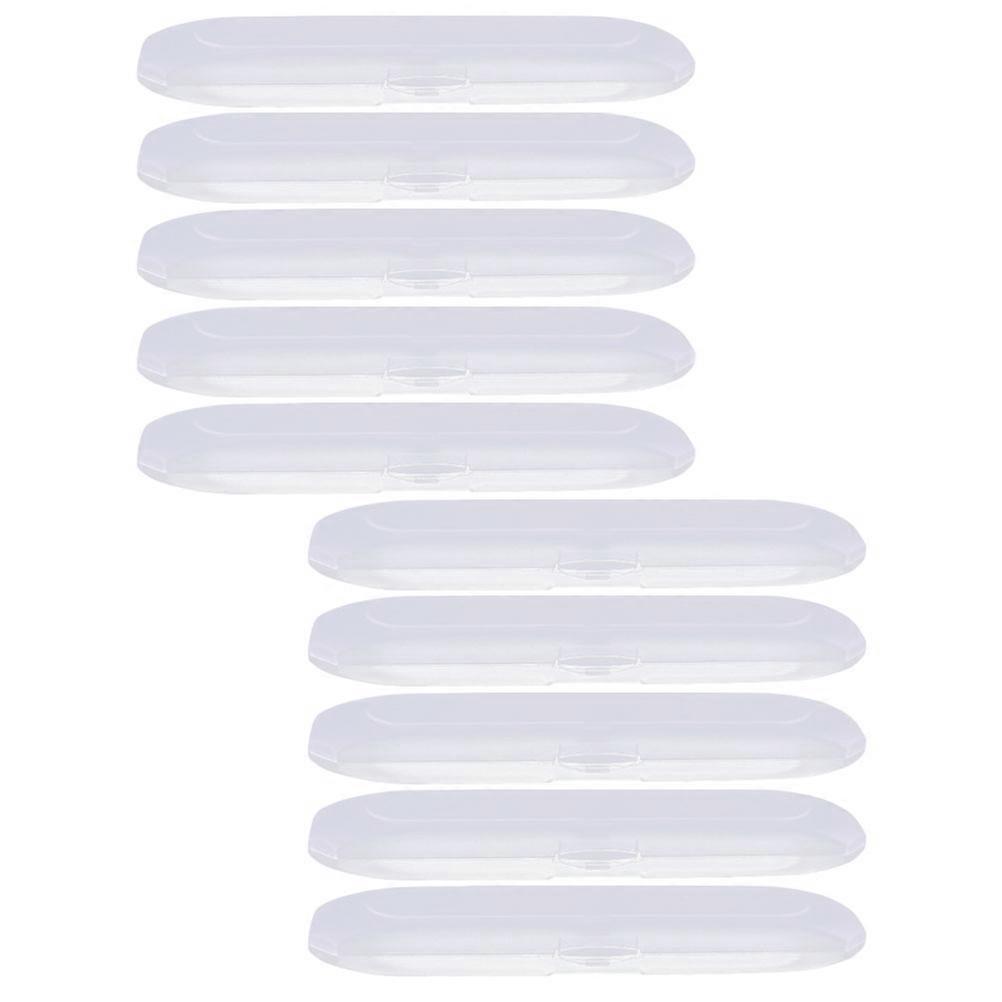 Transparent Pencil Case Plastic Pen Holder for Office Use 20Pcs