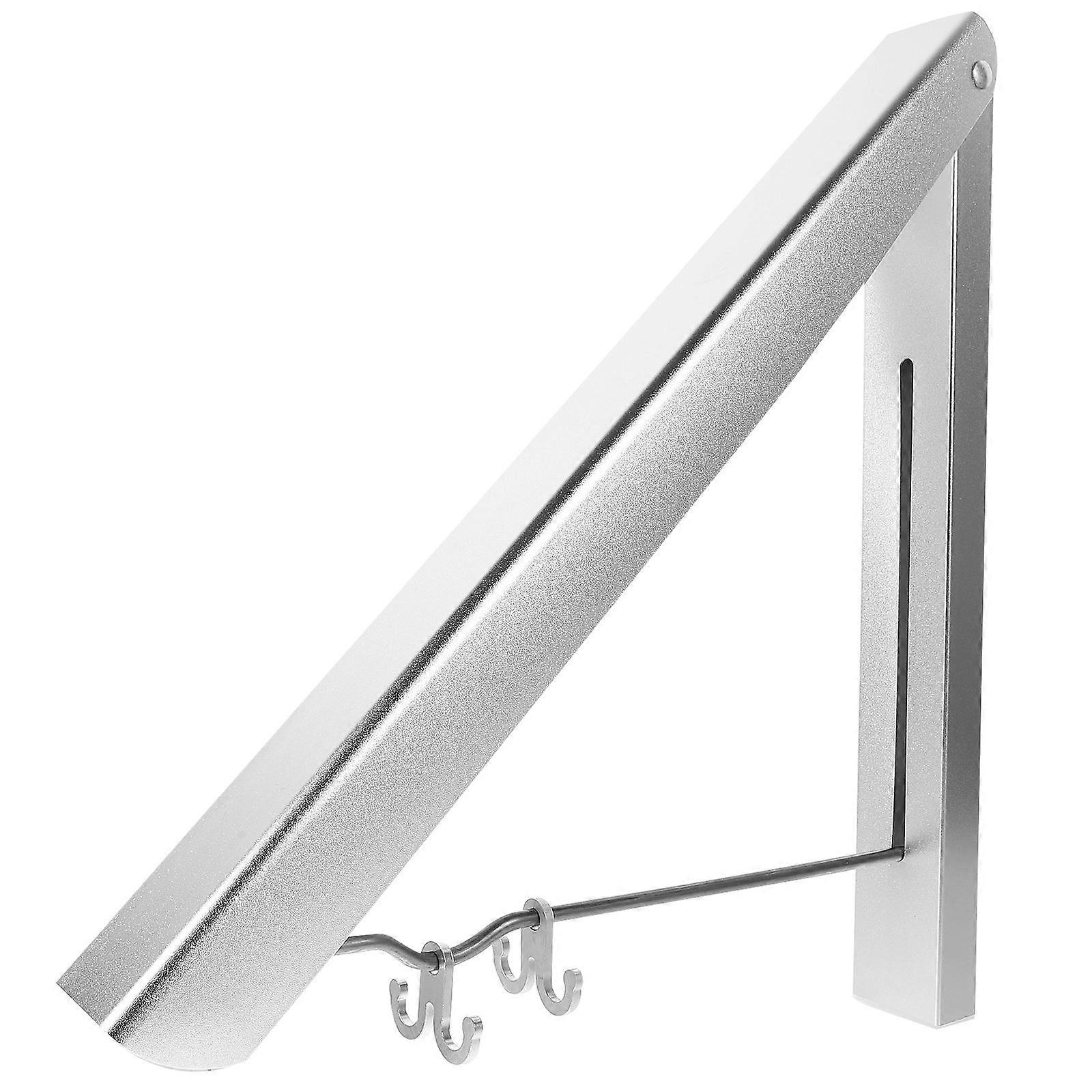 Indoor Outdoor Wall Mounted Drying Rack Clothes Hanger Retractable 2Pcs