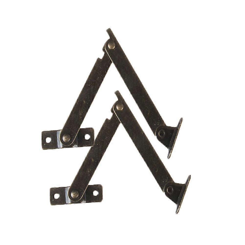 Antique Tripod Support Support Hinge for Home Use 6Pcs Coffee Color