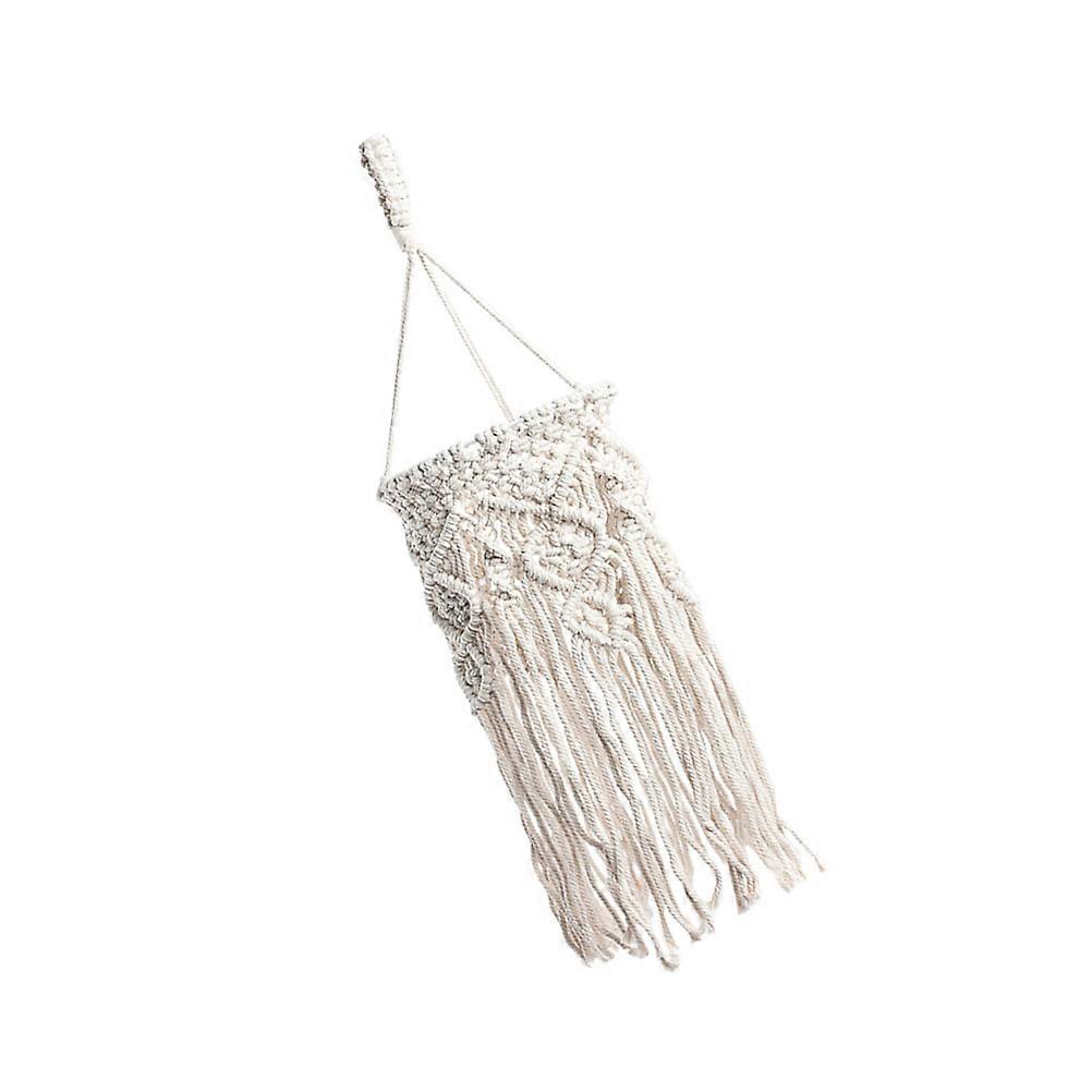 Bohemian Hanging Lamp Shade for Decoration 1Pcs Rustic Hand Woven Tassel Lamp Cover