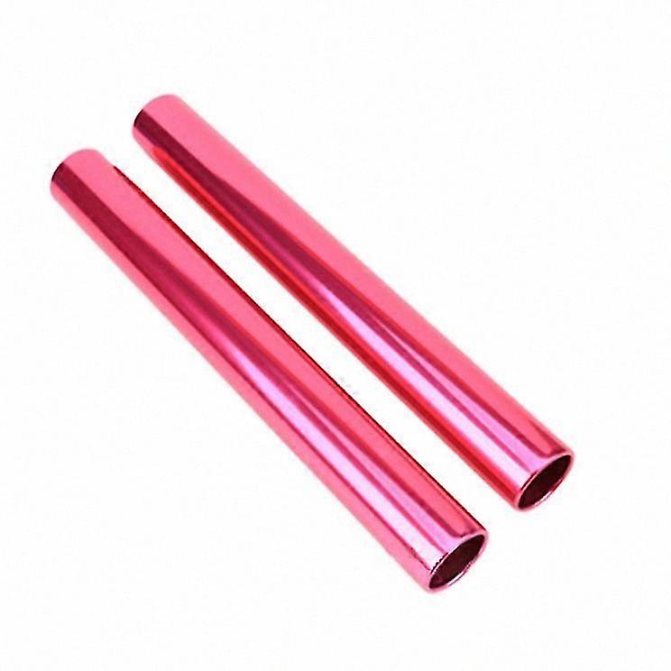 Single Aluminum Relay Baton for Track and Field Training and Competitions (Rose Red)