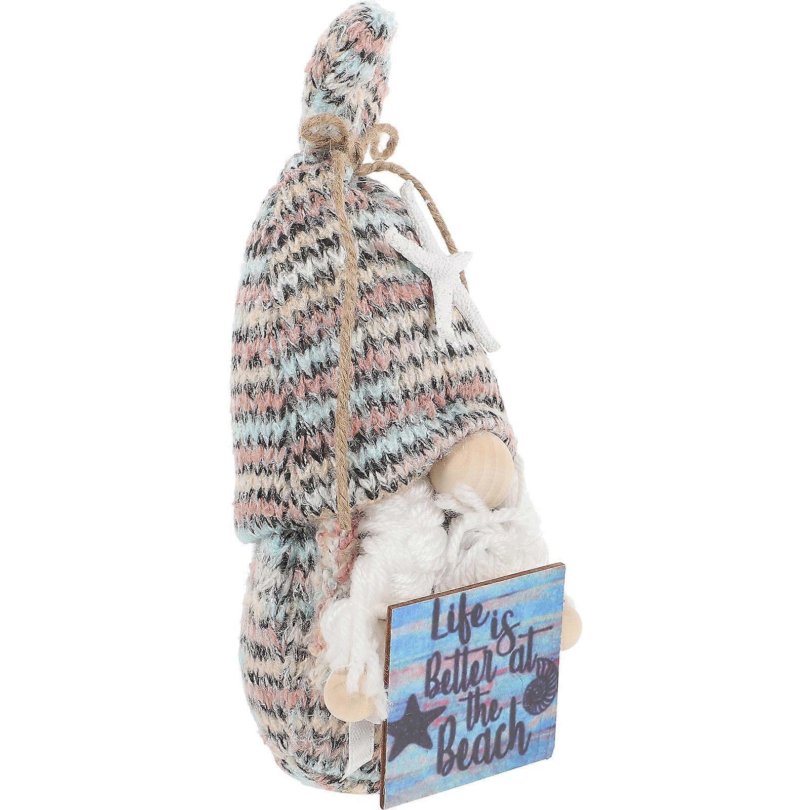 Charming Home Decor Plush Gnome Ornament Window Display for Parties and Festivals 1Pcs