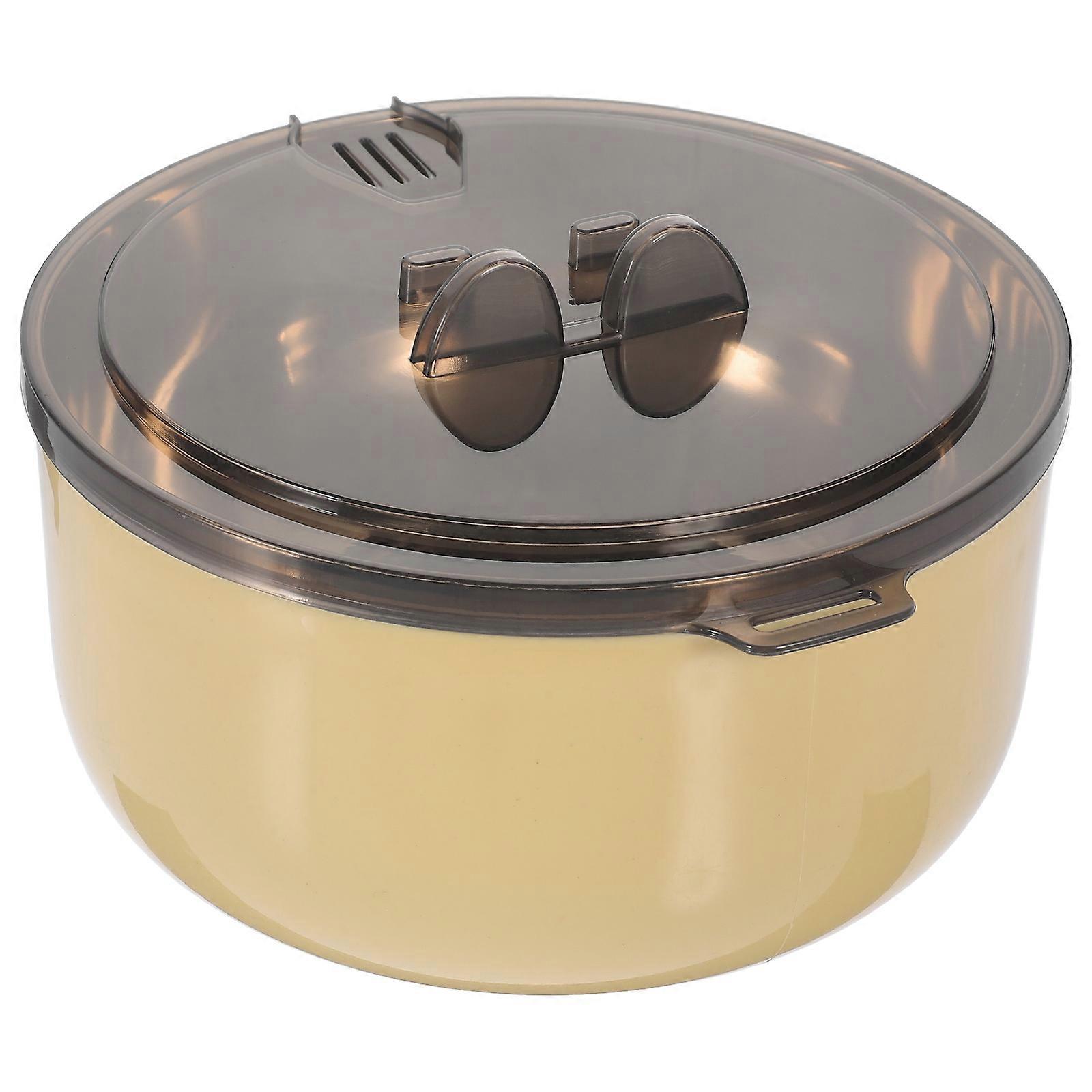 Instant Noodle Bowl with Handle for Portable Use in Purple Color