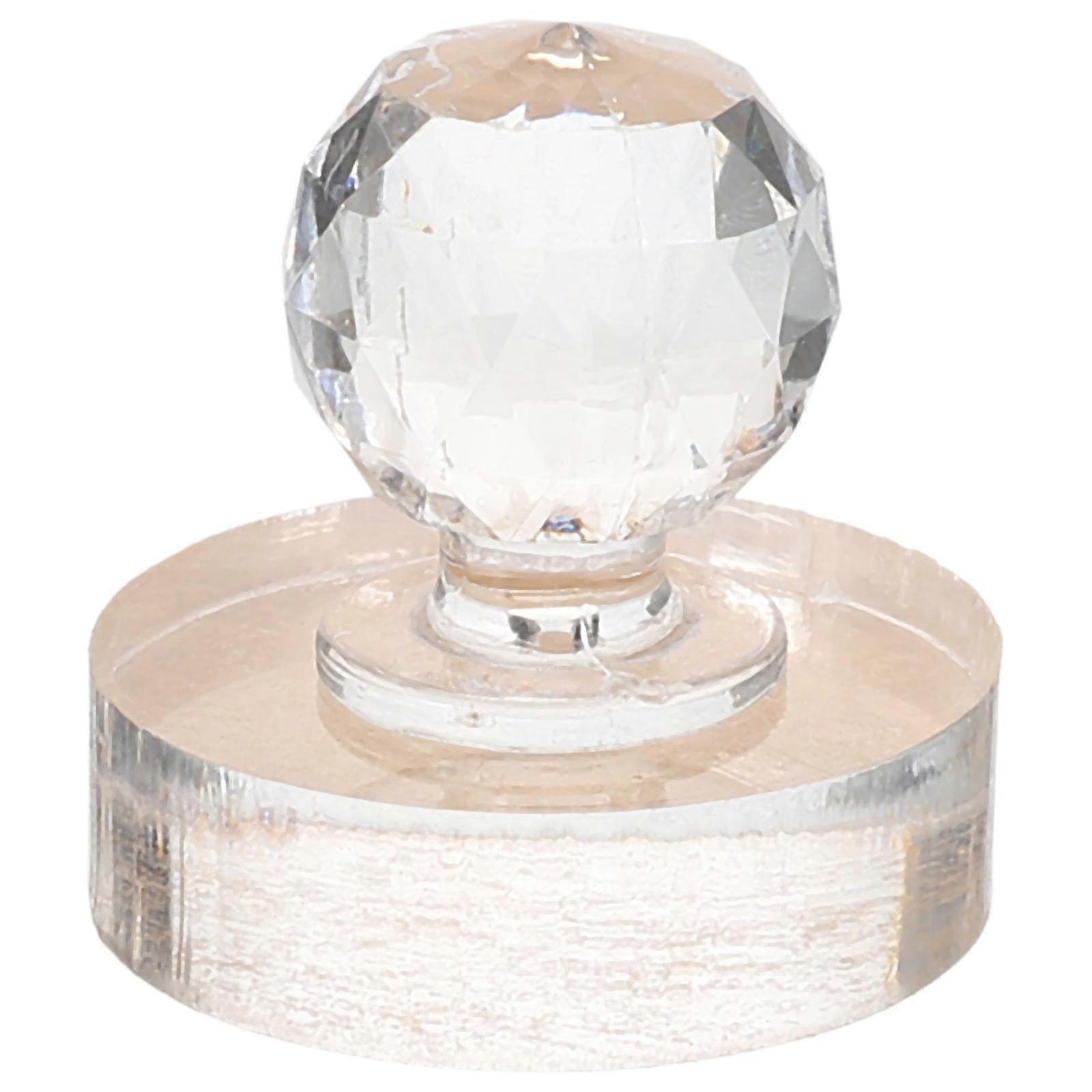 Eyeshadow Press Tool Acrylic Round Tamper for Makeup Use 2Pcs Transparent