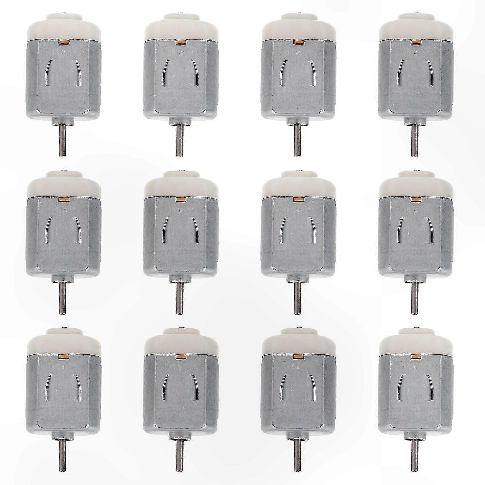 12 Mini DC Motors for DIY Kits and Educational Projects