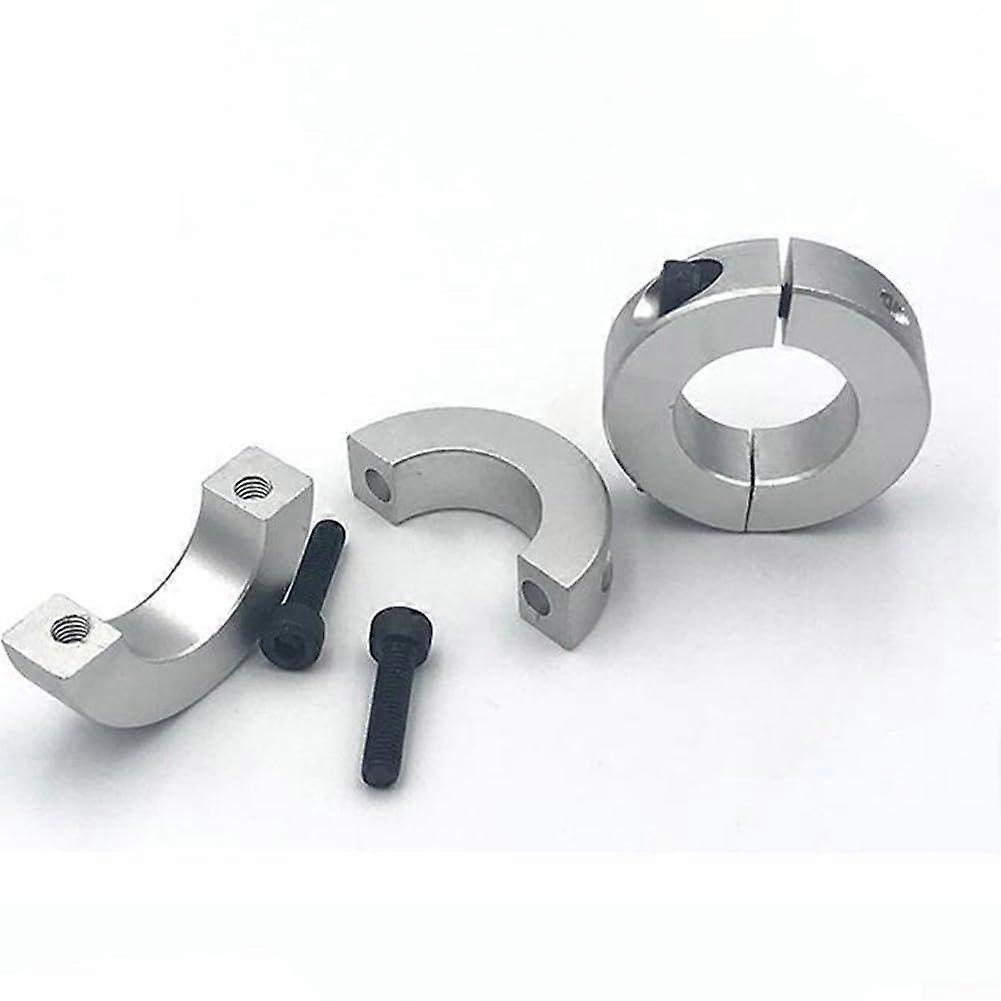 Double Split Two Piece Shaft Collar Aluminum Alloy Clamp For 6mm40mm Shaft Black Oxide Finish Cap Screws DIN912 M3/M6